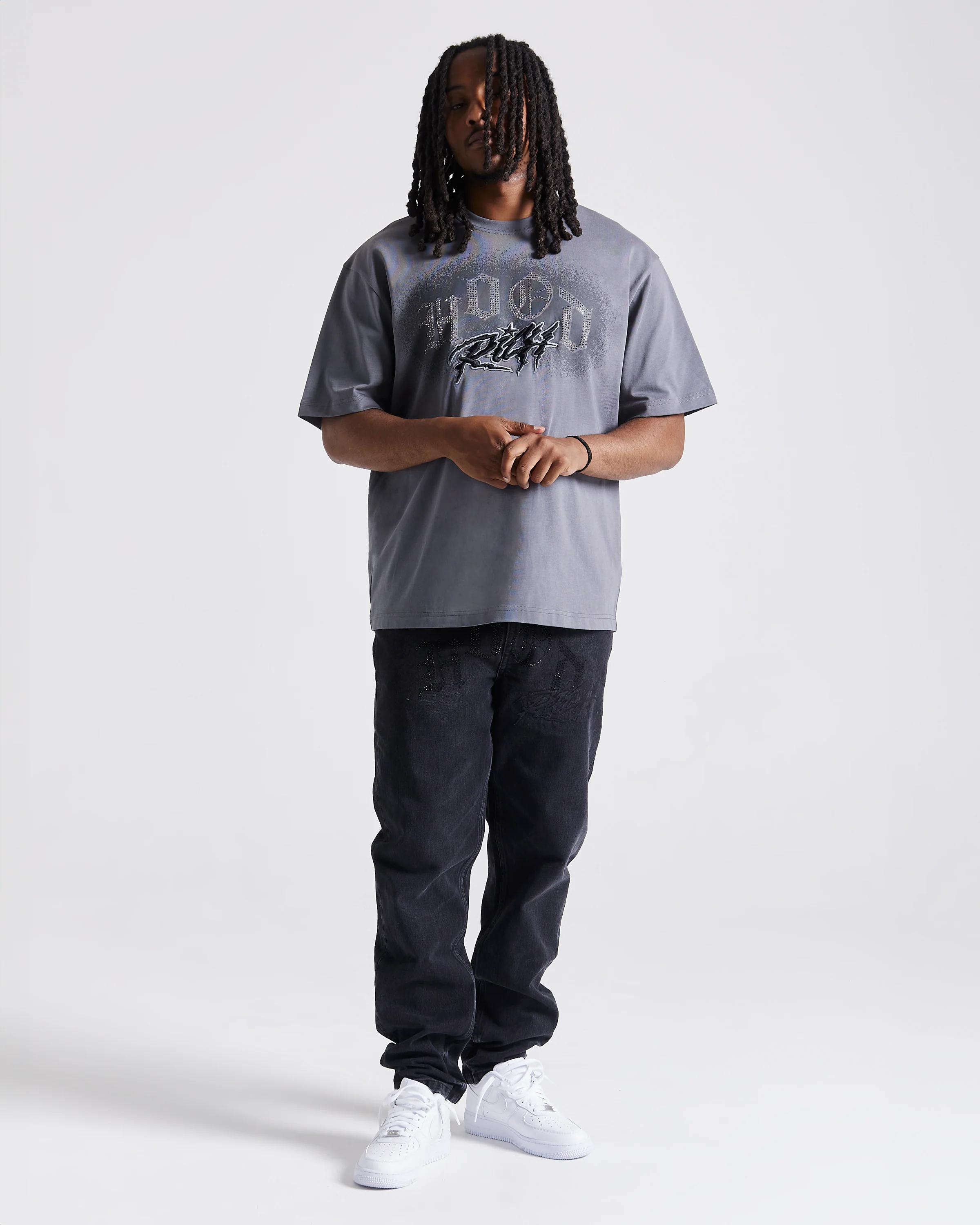 Iron Denim Jeans - Washed Black - Image 5