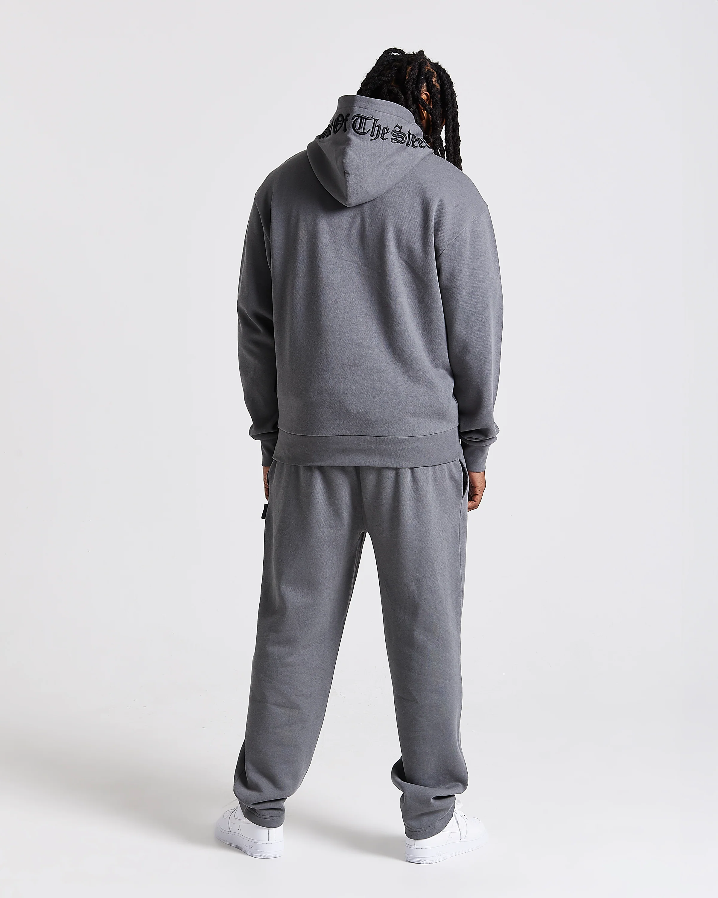 Iron Oversized Joggers - Grey/Rhinestones - Image 7