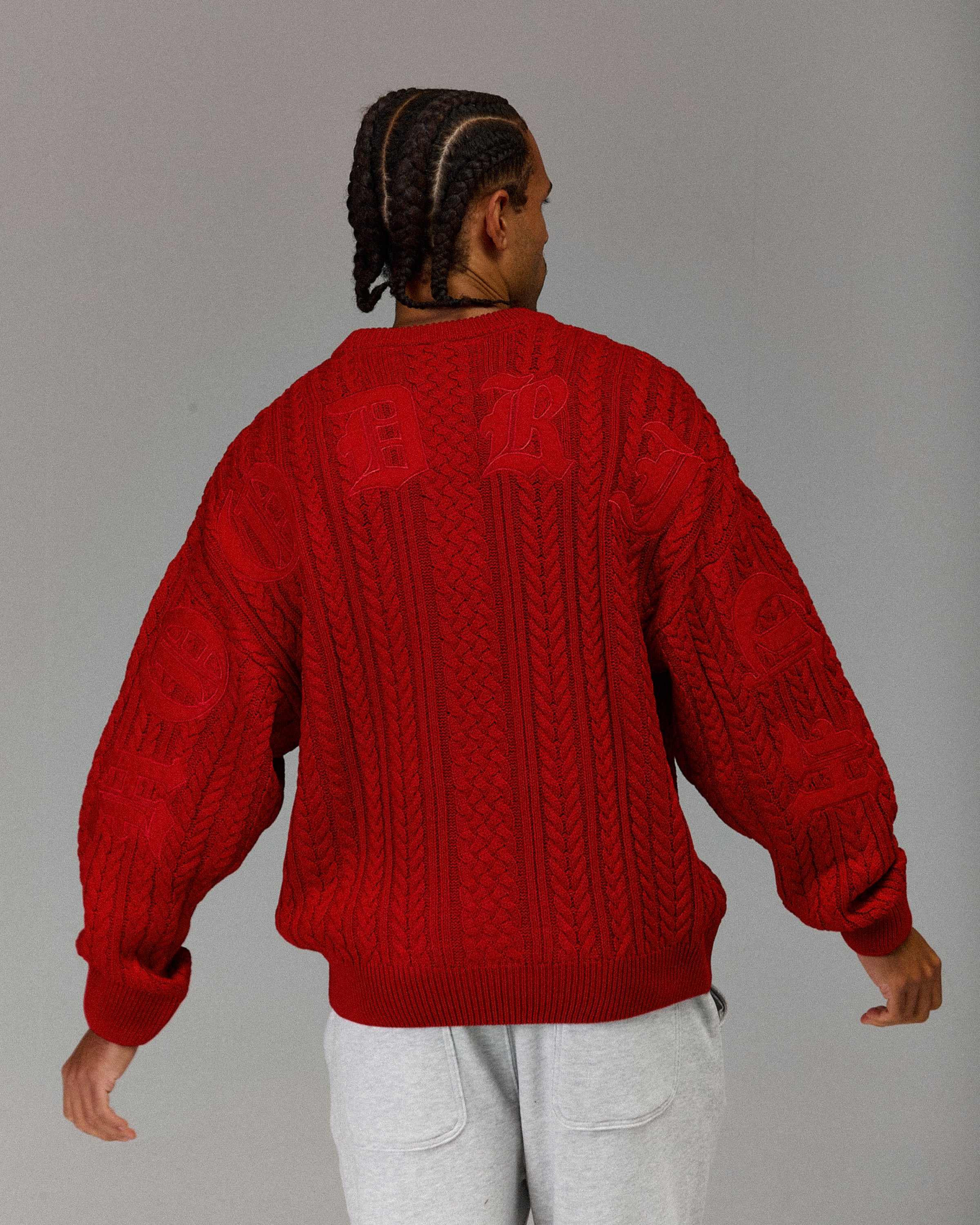 The Winner's Circle Knitwear Sweater - Fiery Red - Image 6