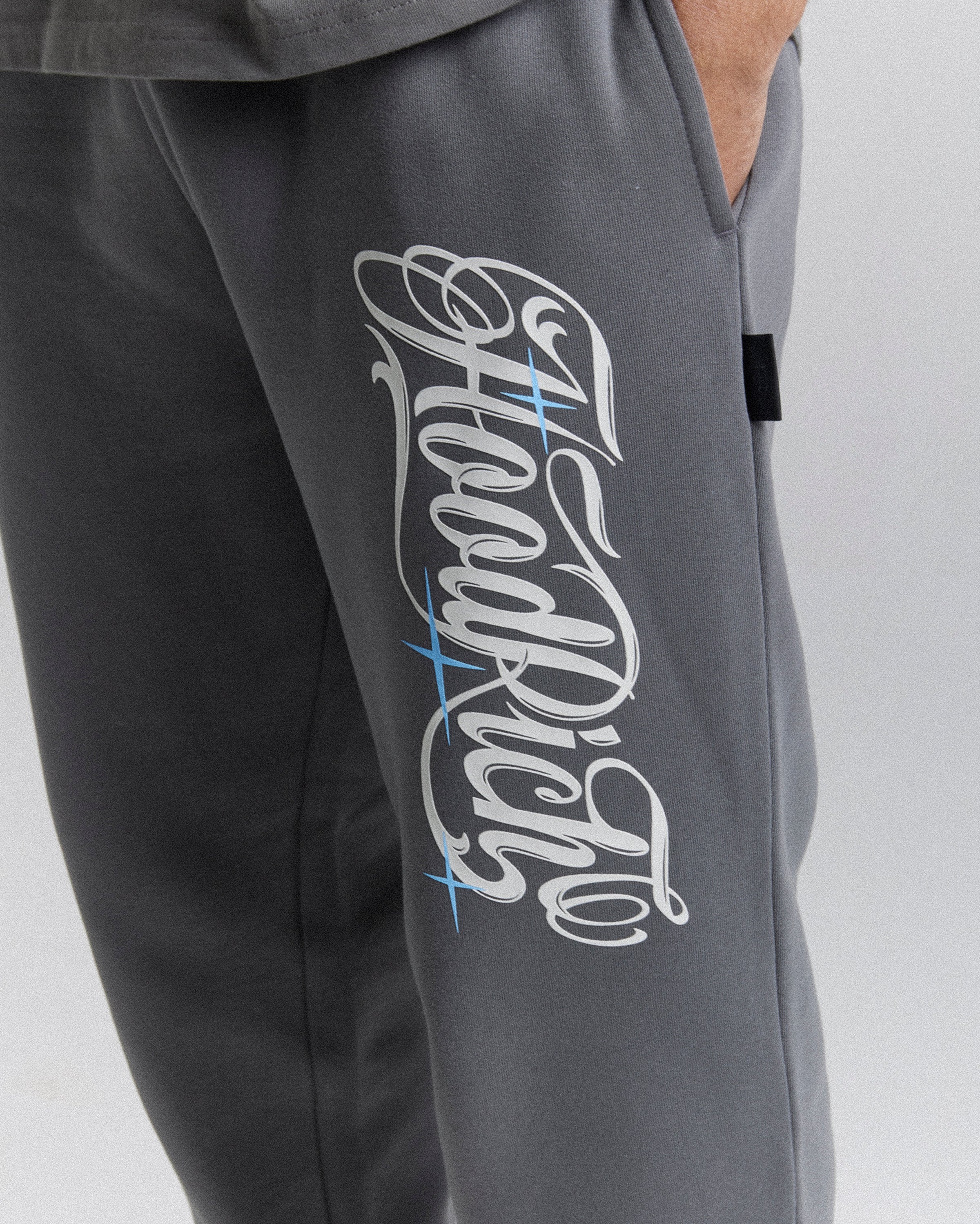 Legacy Oversized Jogger - Greys/White/Blue - Image 5