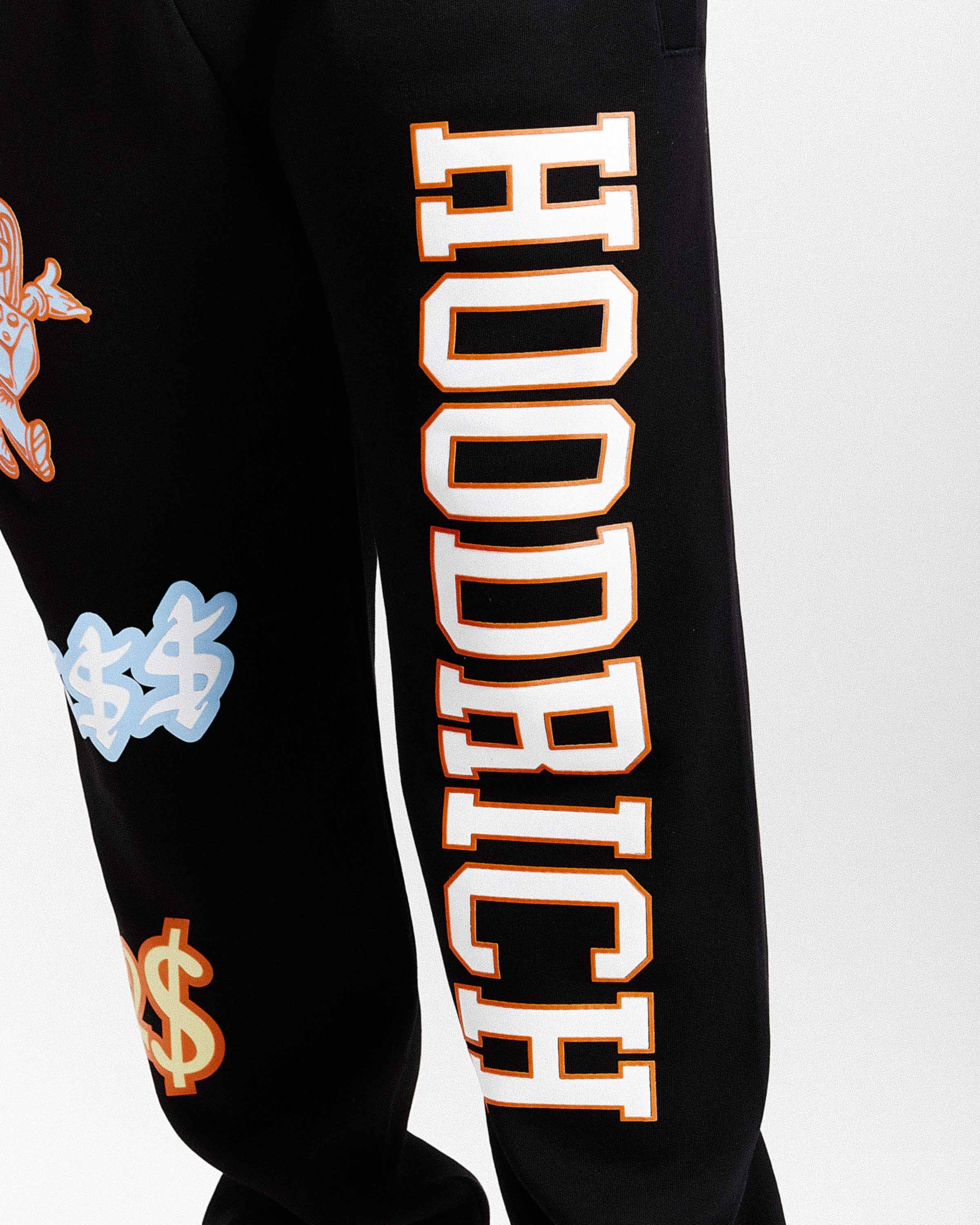 Loony Oversized Joggers - Black/White - Image 3