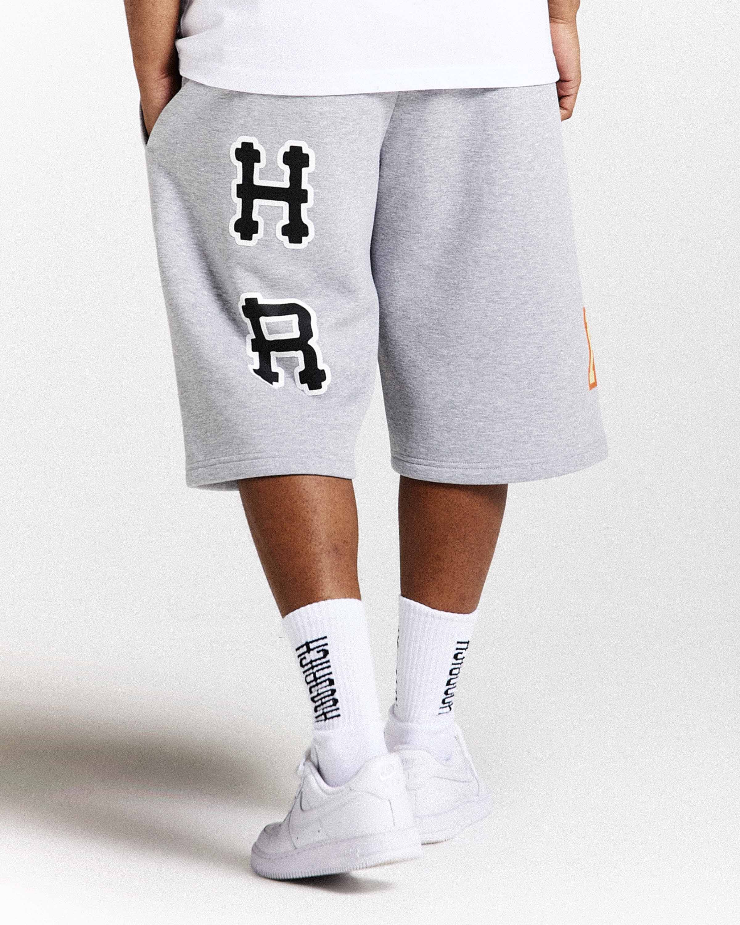 Loony Oversized Shorts - Dark Grey/White - Image 8