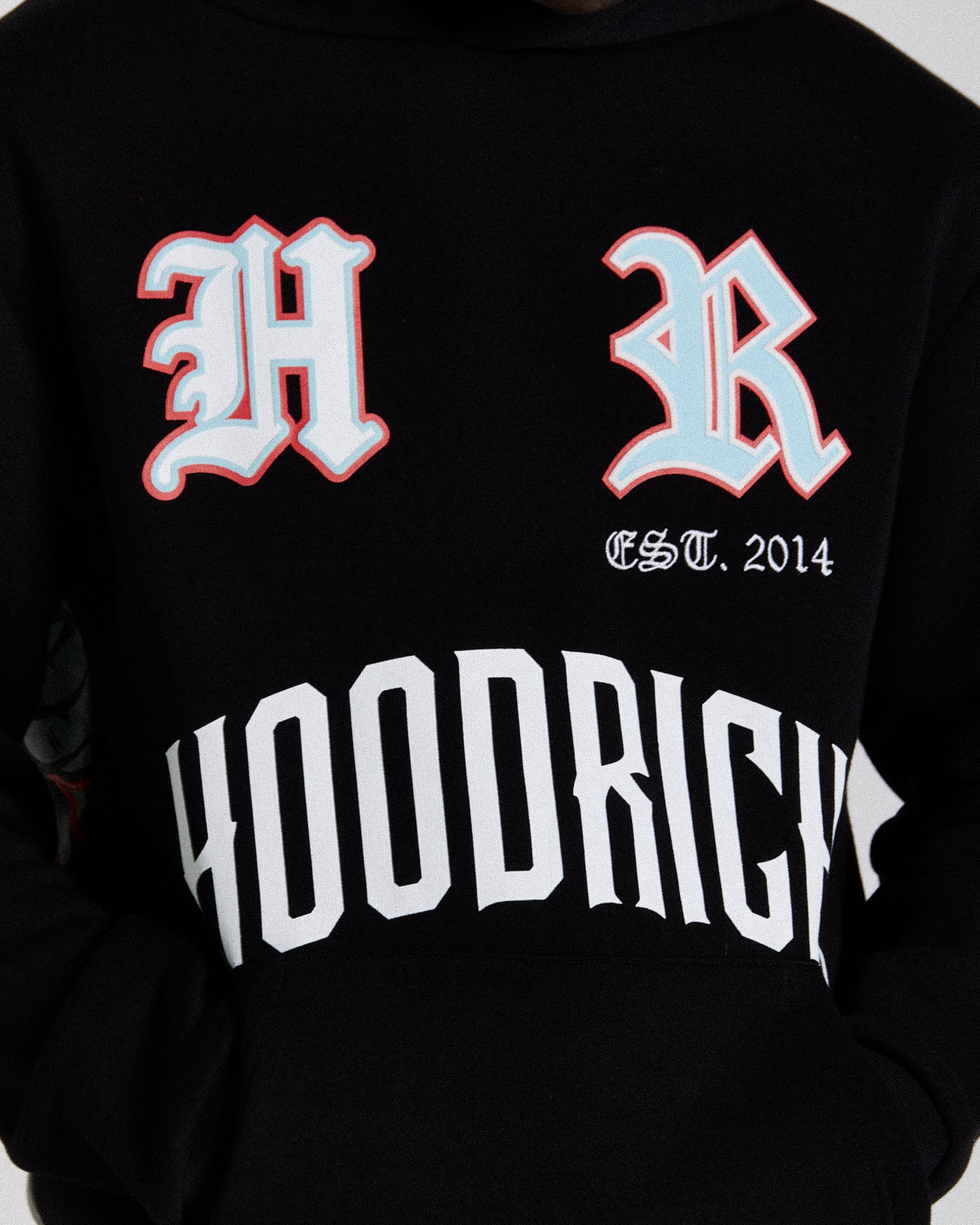 Menace Hoodie - Black/White/Red - Image 6