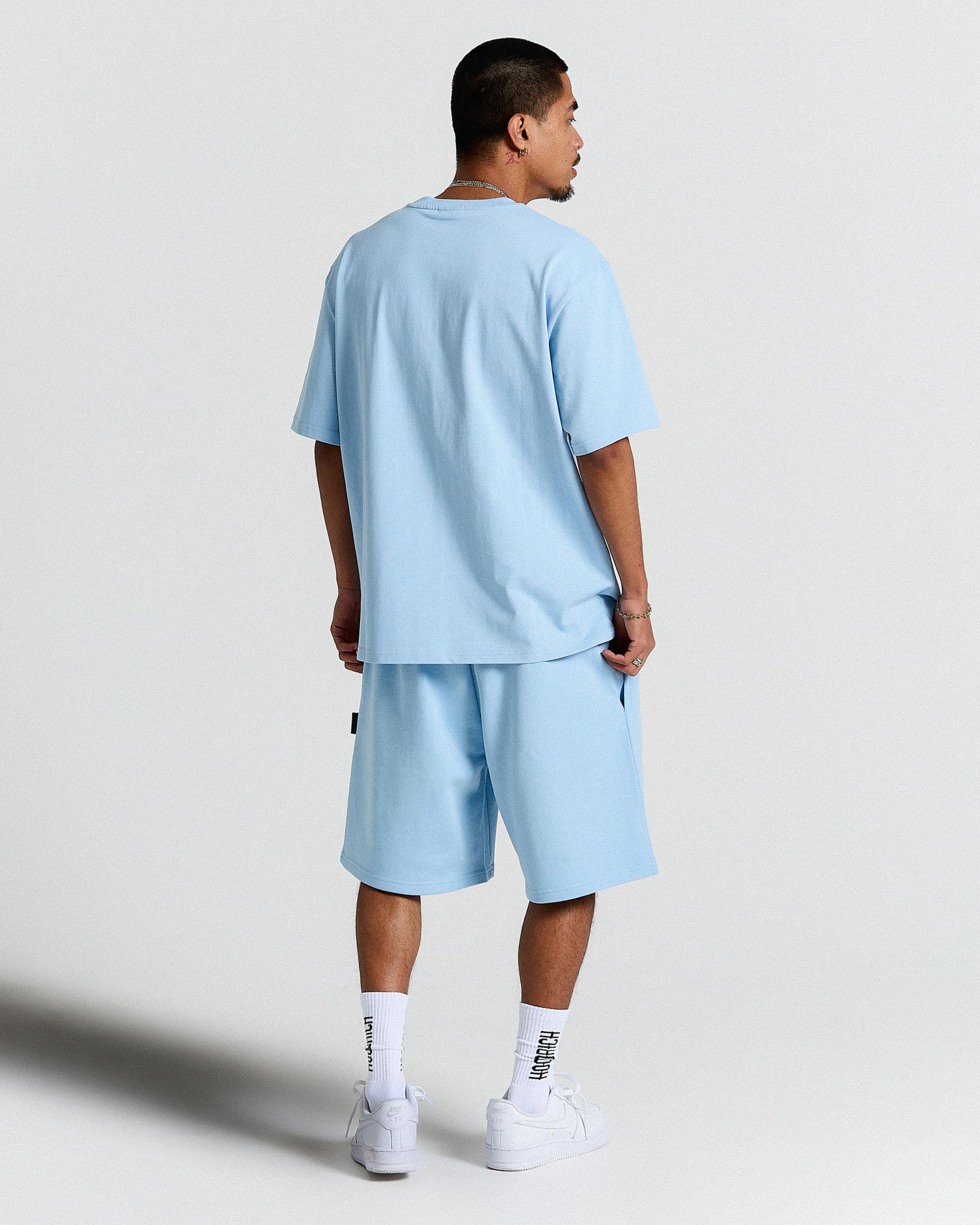 Merit Oversized T-Shirt - Blue/Black - Image 5