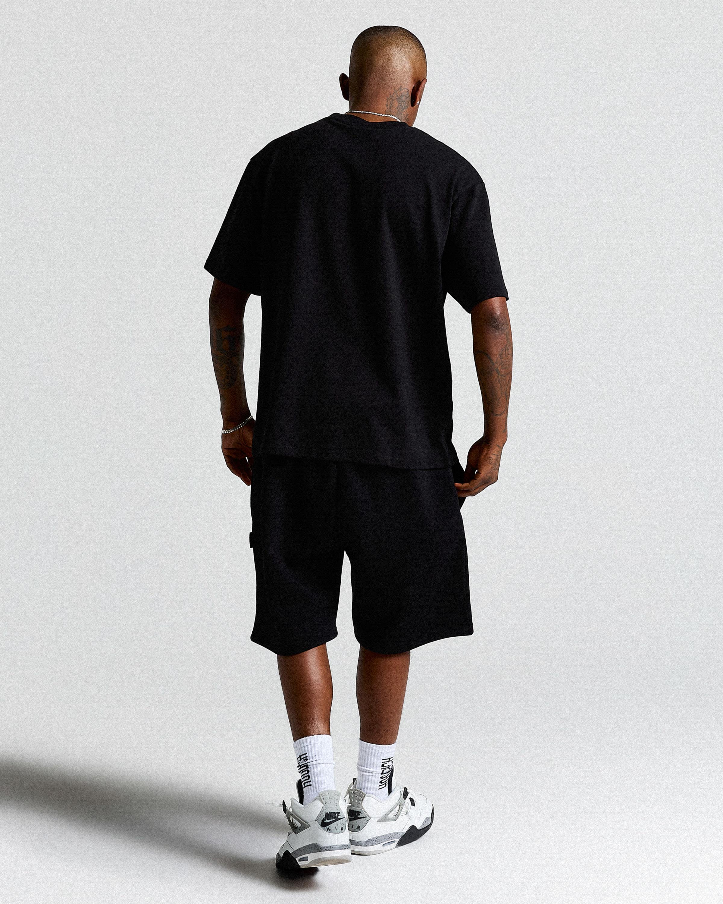 Merit Oversized Shorts - Black/Blue - Image 5