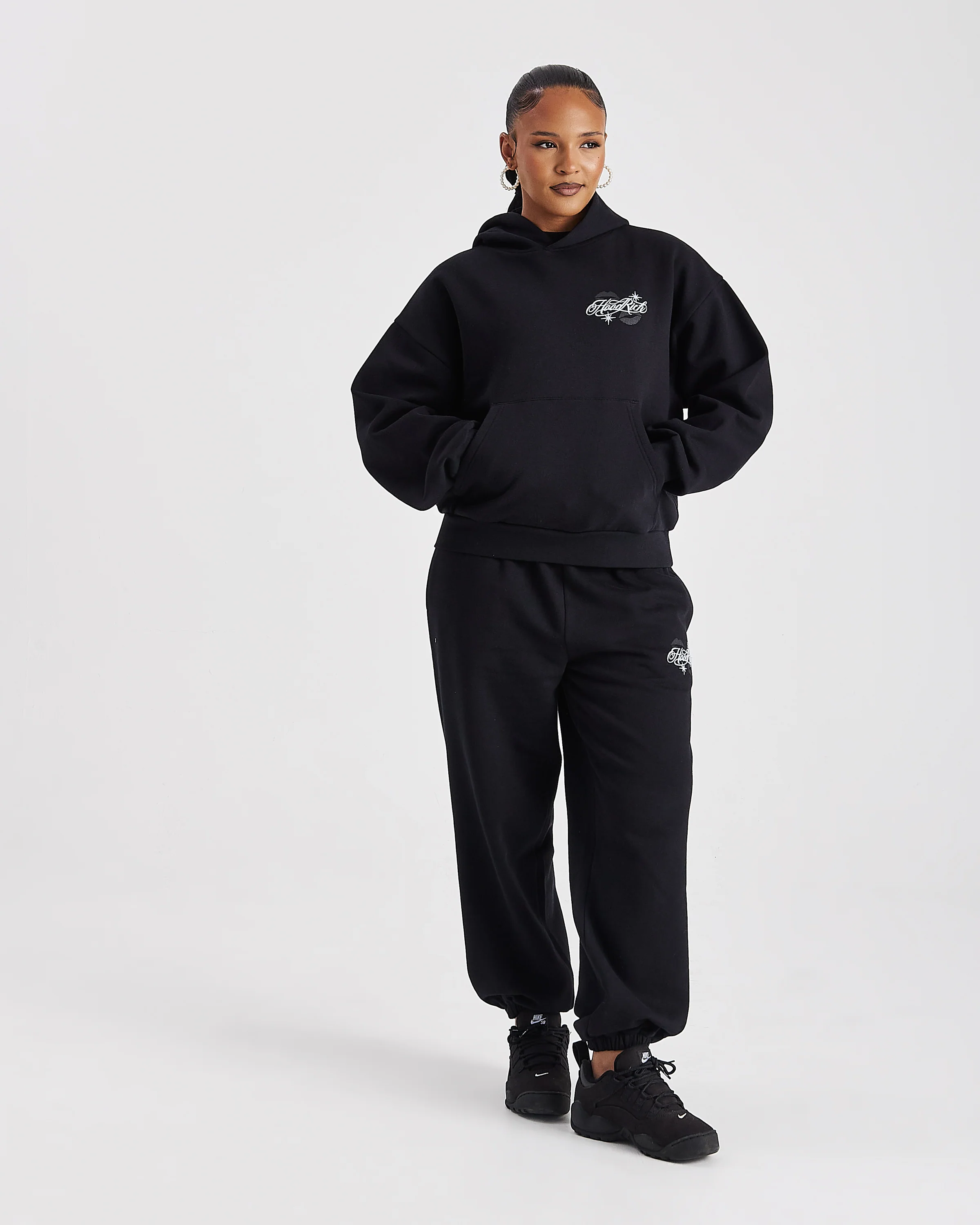 Vision Mid Length Hoodie - Black - Image 5
