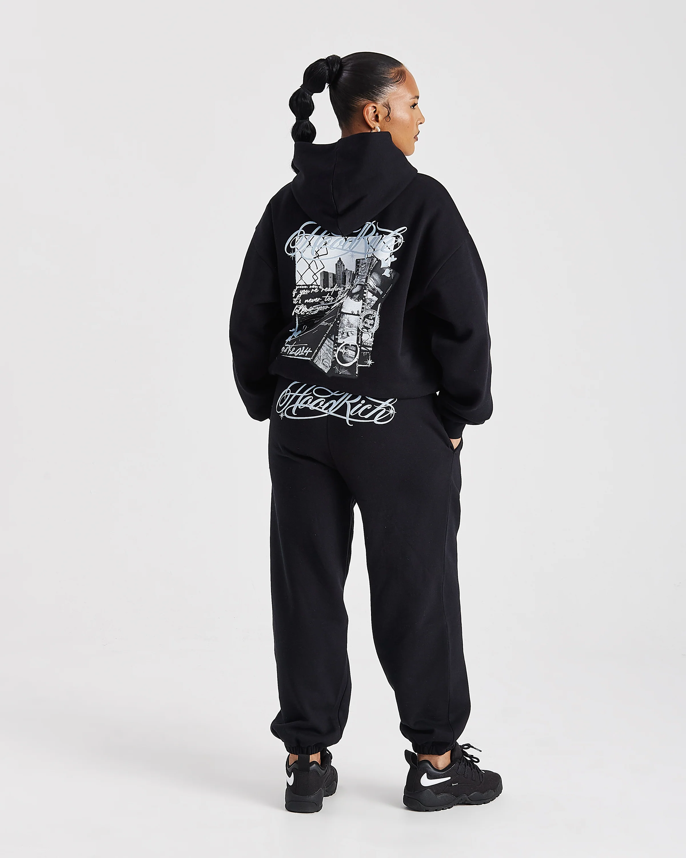 Vision Mid Length Hoodie - Black - Image 7