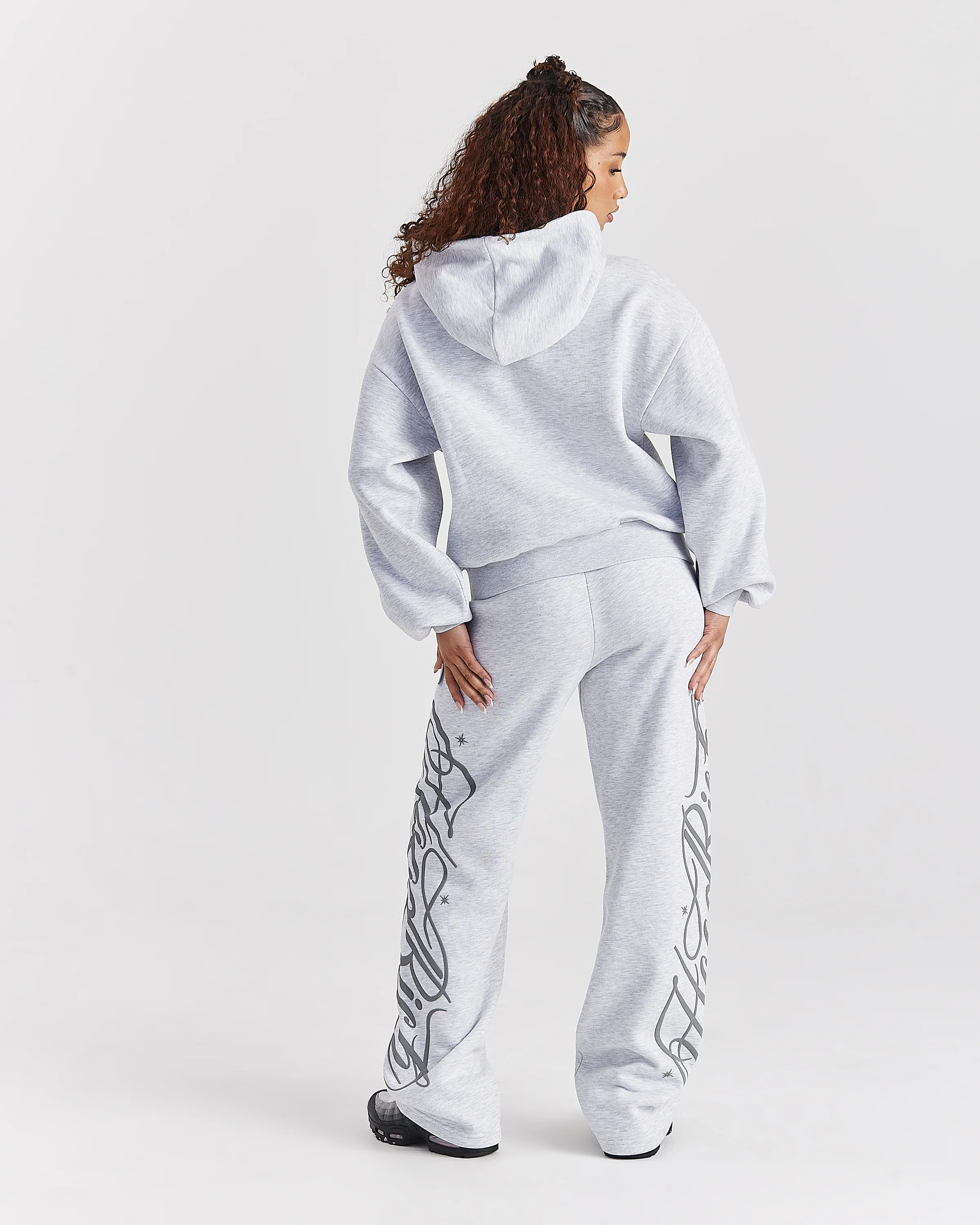 Solace Mid Length Hoodie - Light Grey - Image 5