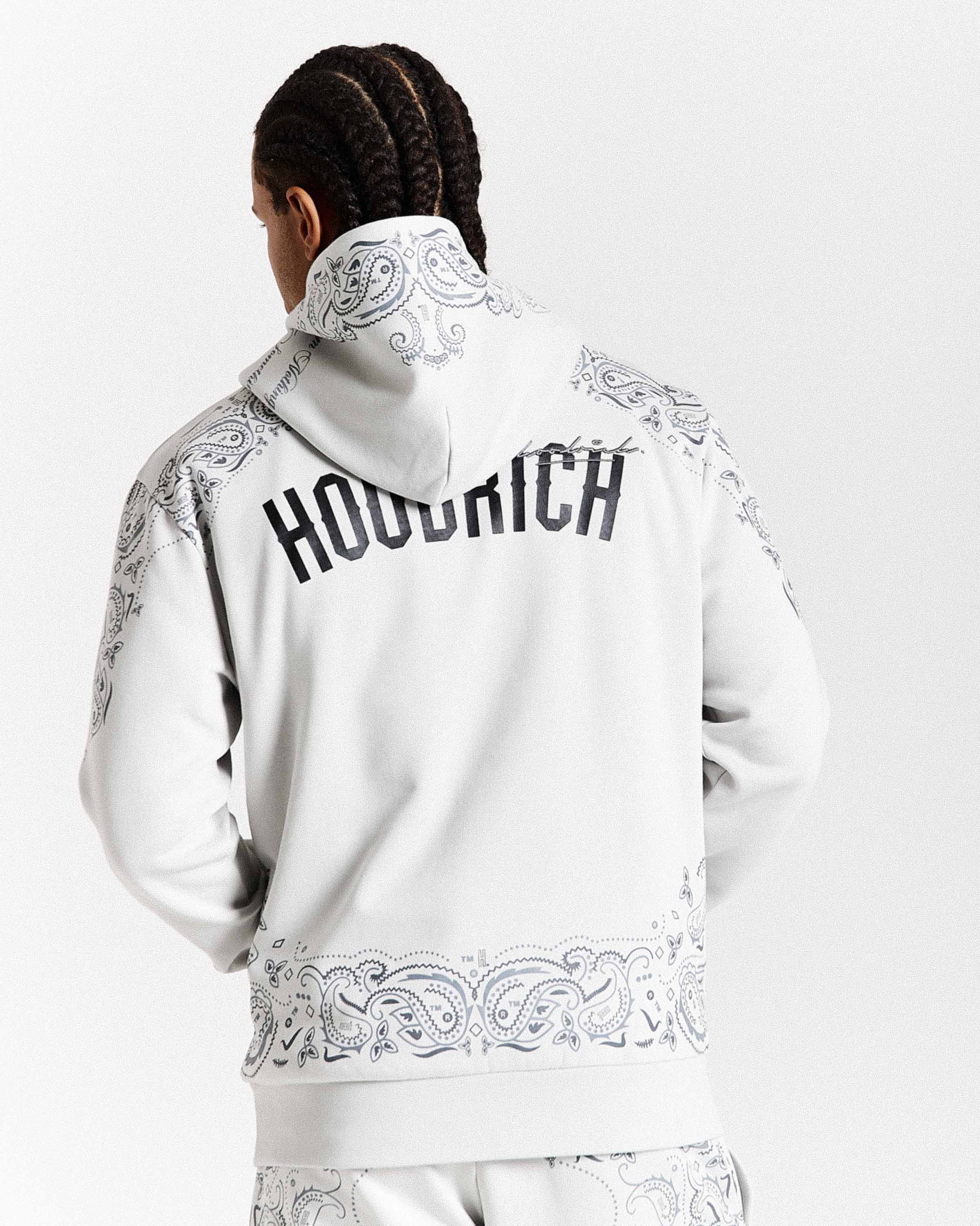 Motif Hoodie - Light Grey/Black - Image 3