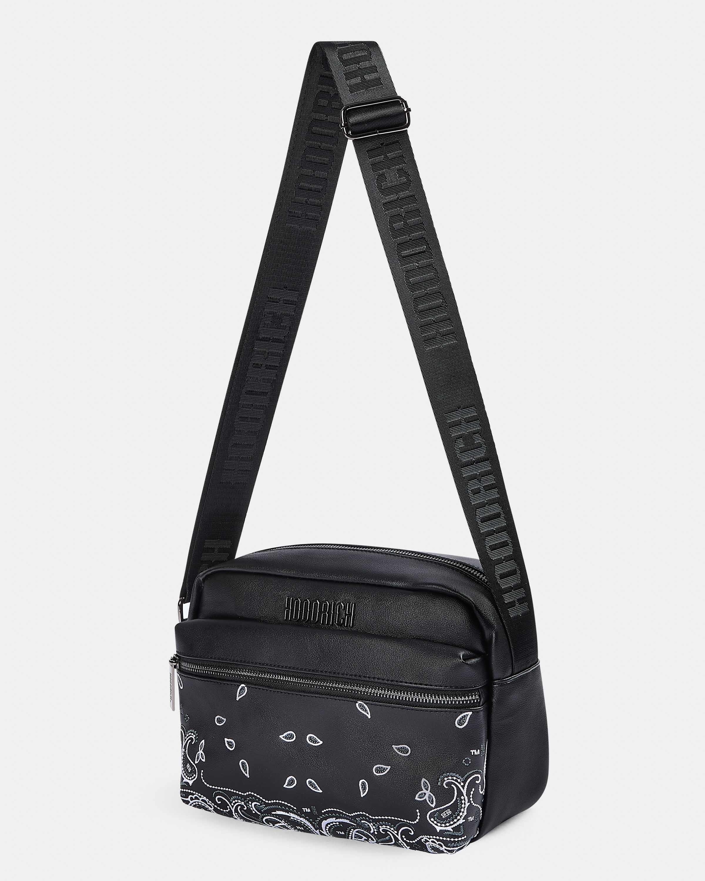 Motif Cross Body Bag - Black/White - Image 4