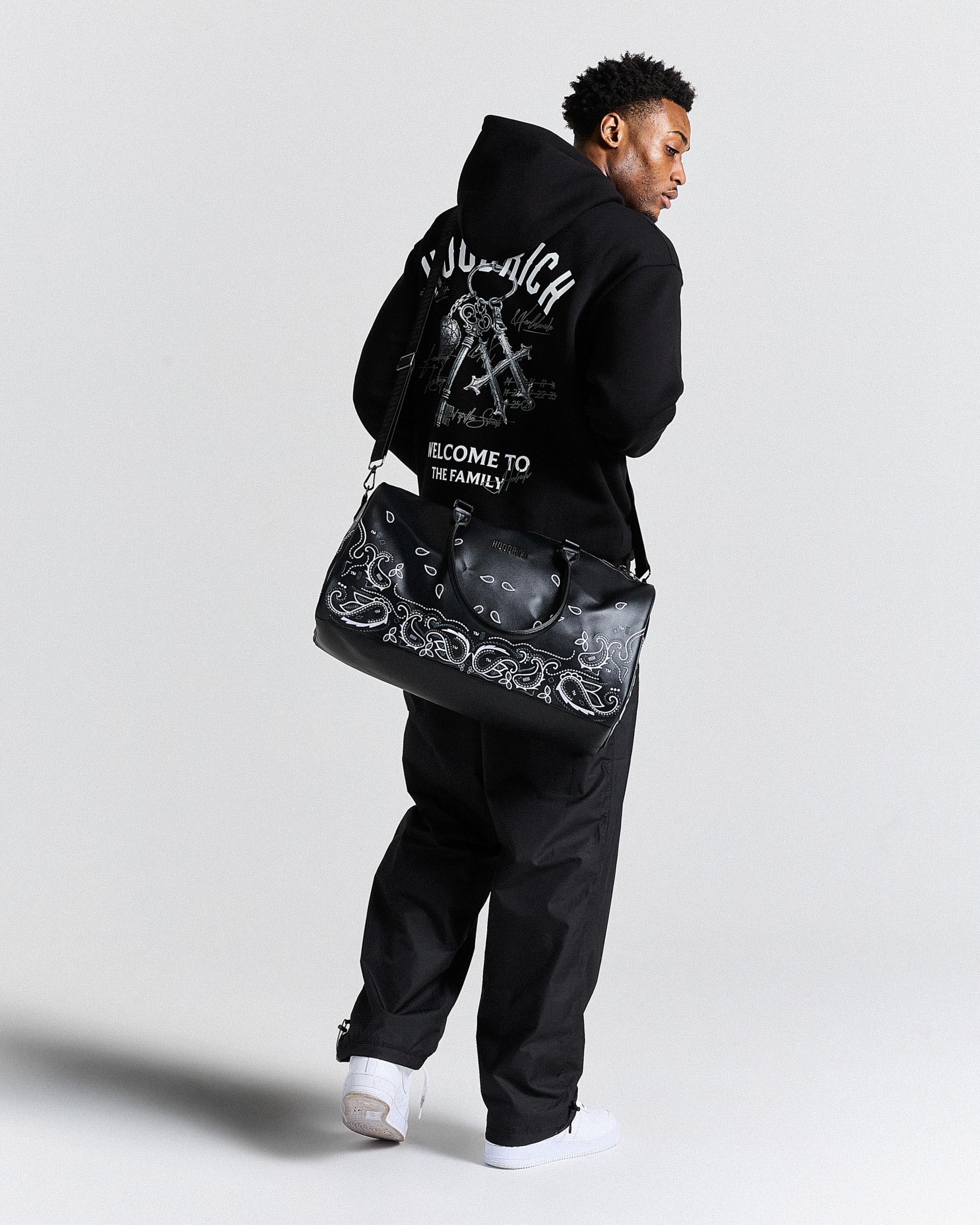 Motif Holdall - Black/White - Image 7