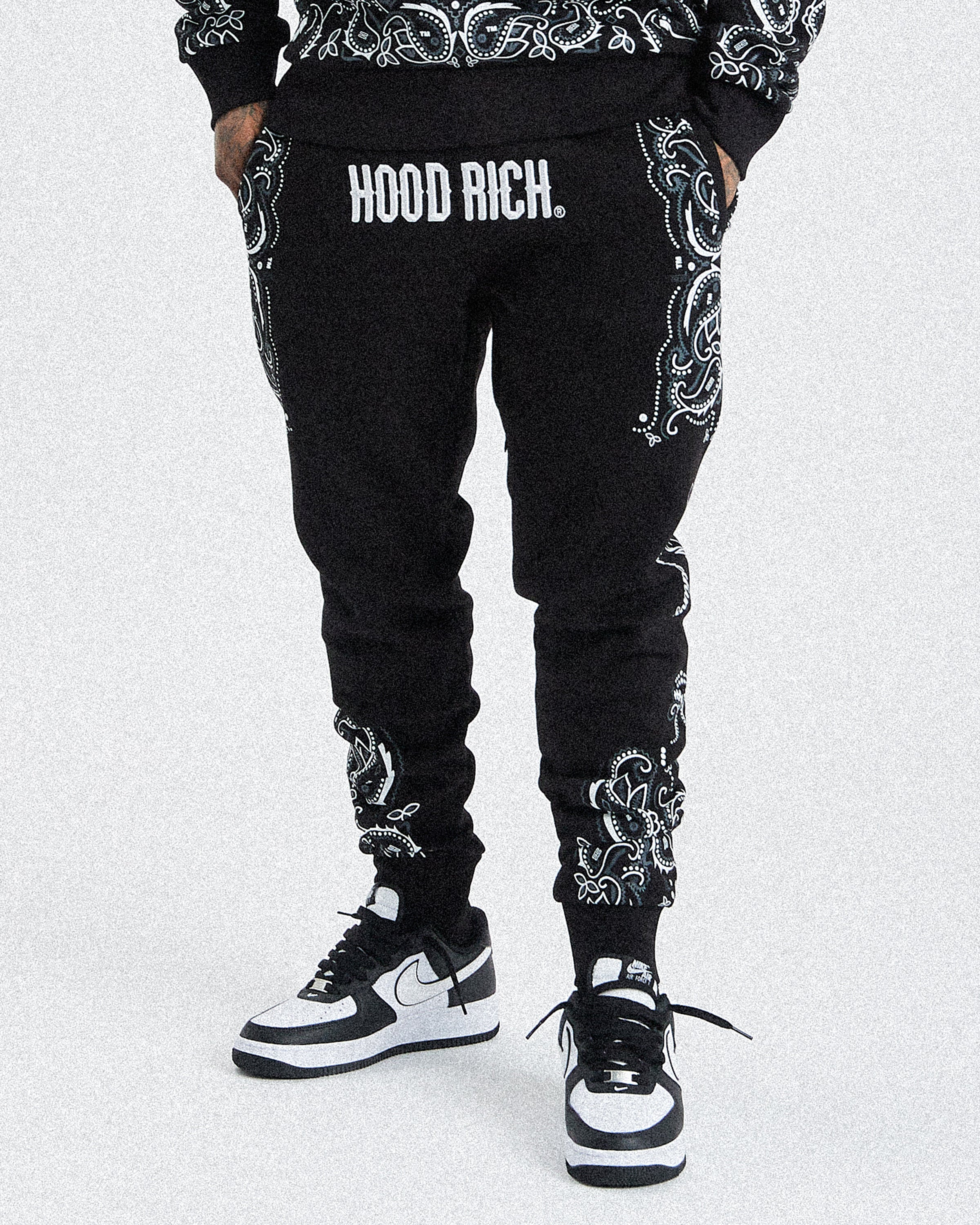 Motif Joggers - Black/White/Grey - Image 3