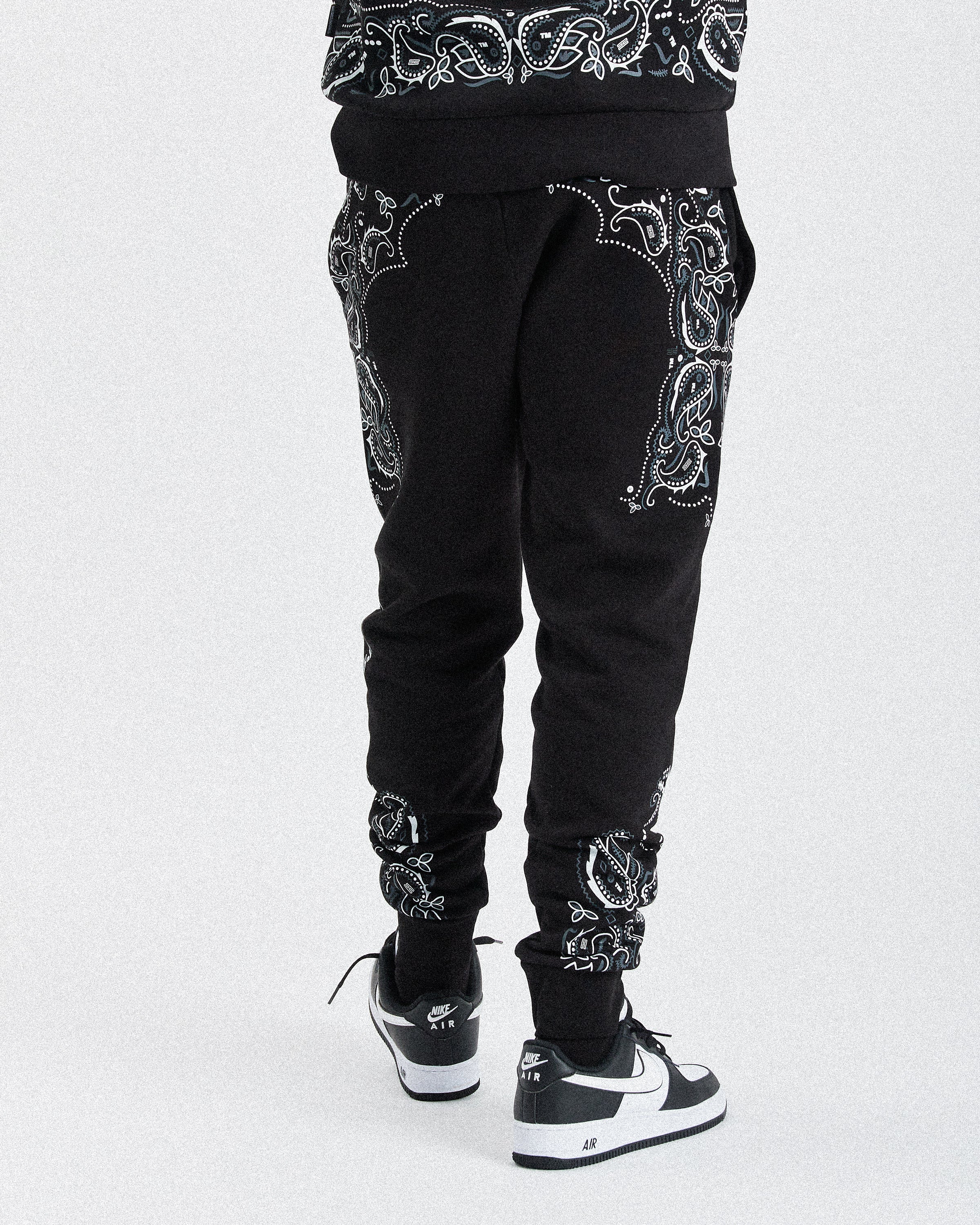 Motif Joggers - Black/White/Grey - Image 5