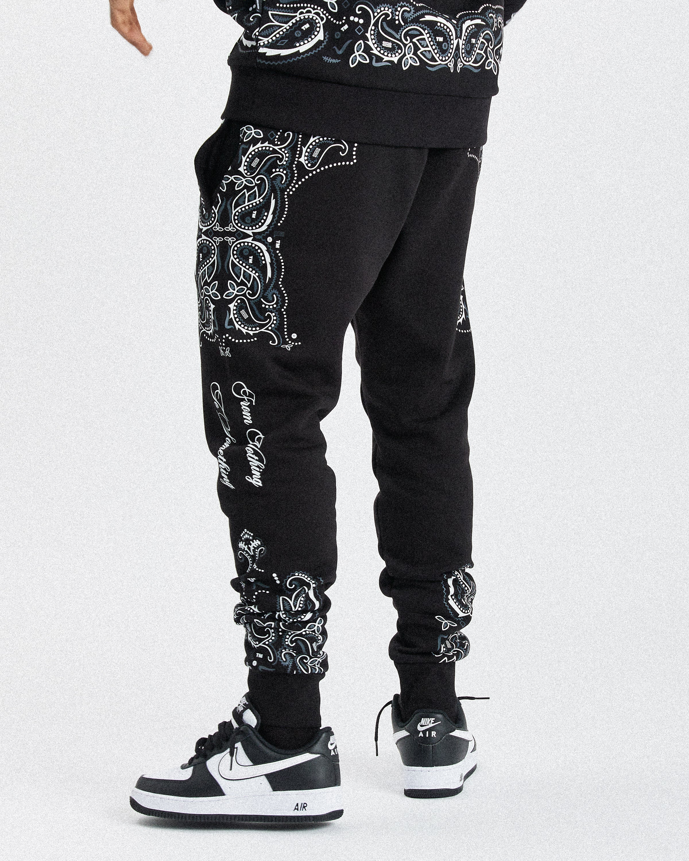 Motif Joggers - Black/White/Grey - Image 6