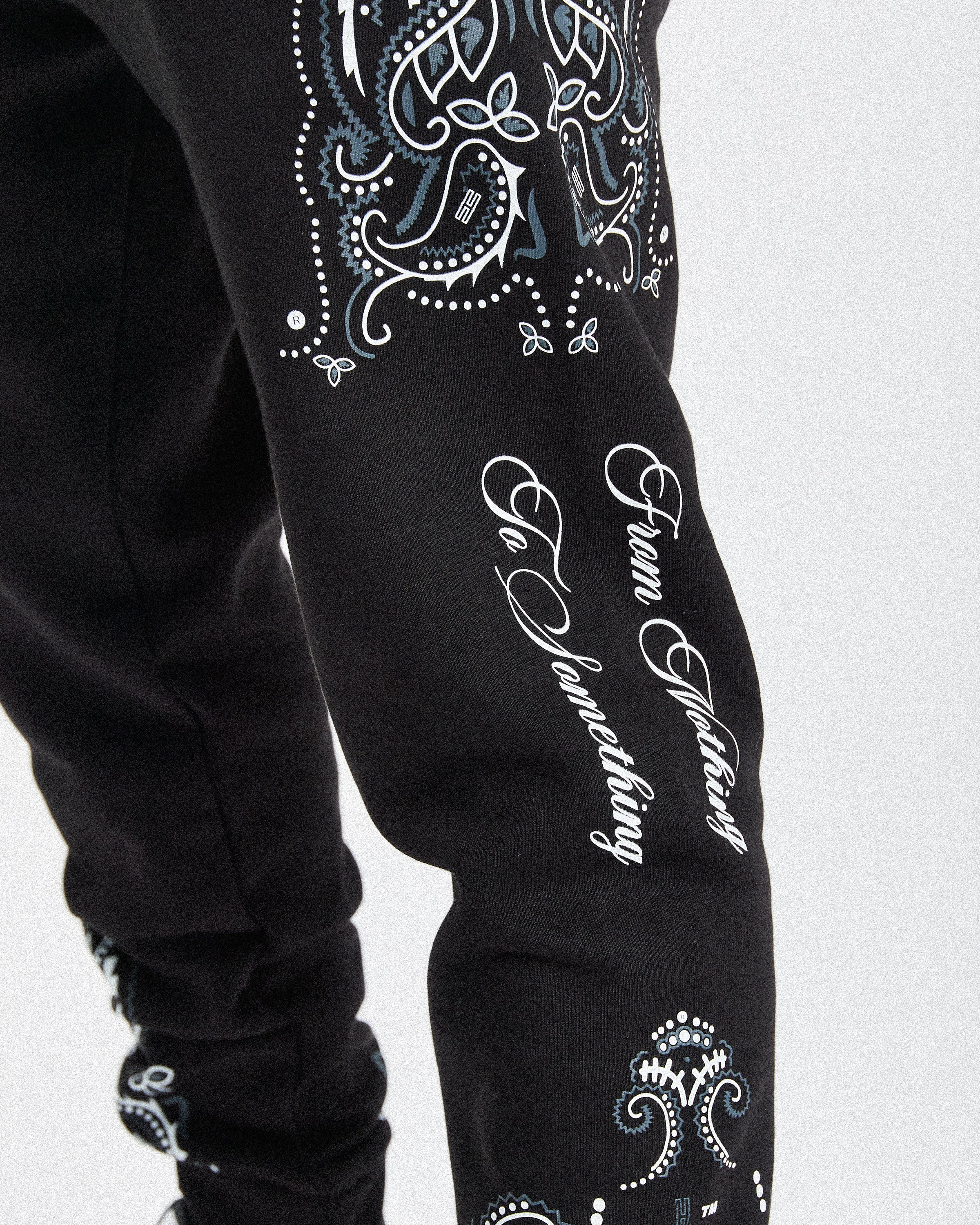 Motif Joggers - Black/White/Grey - Image 7