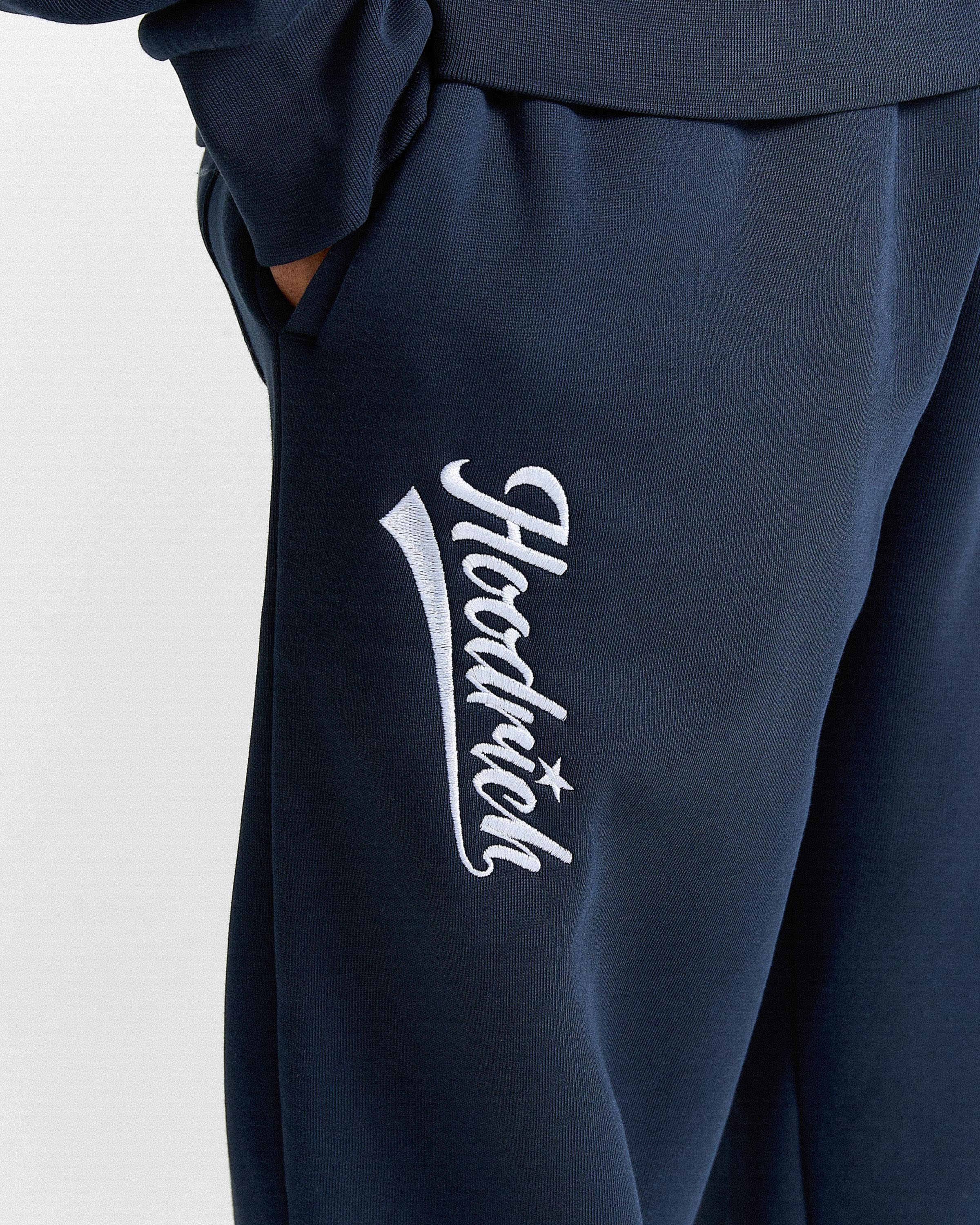 Multi Stade Oversized Joggers - Navy/White - Image 4