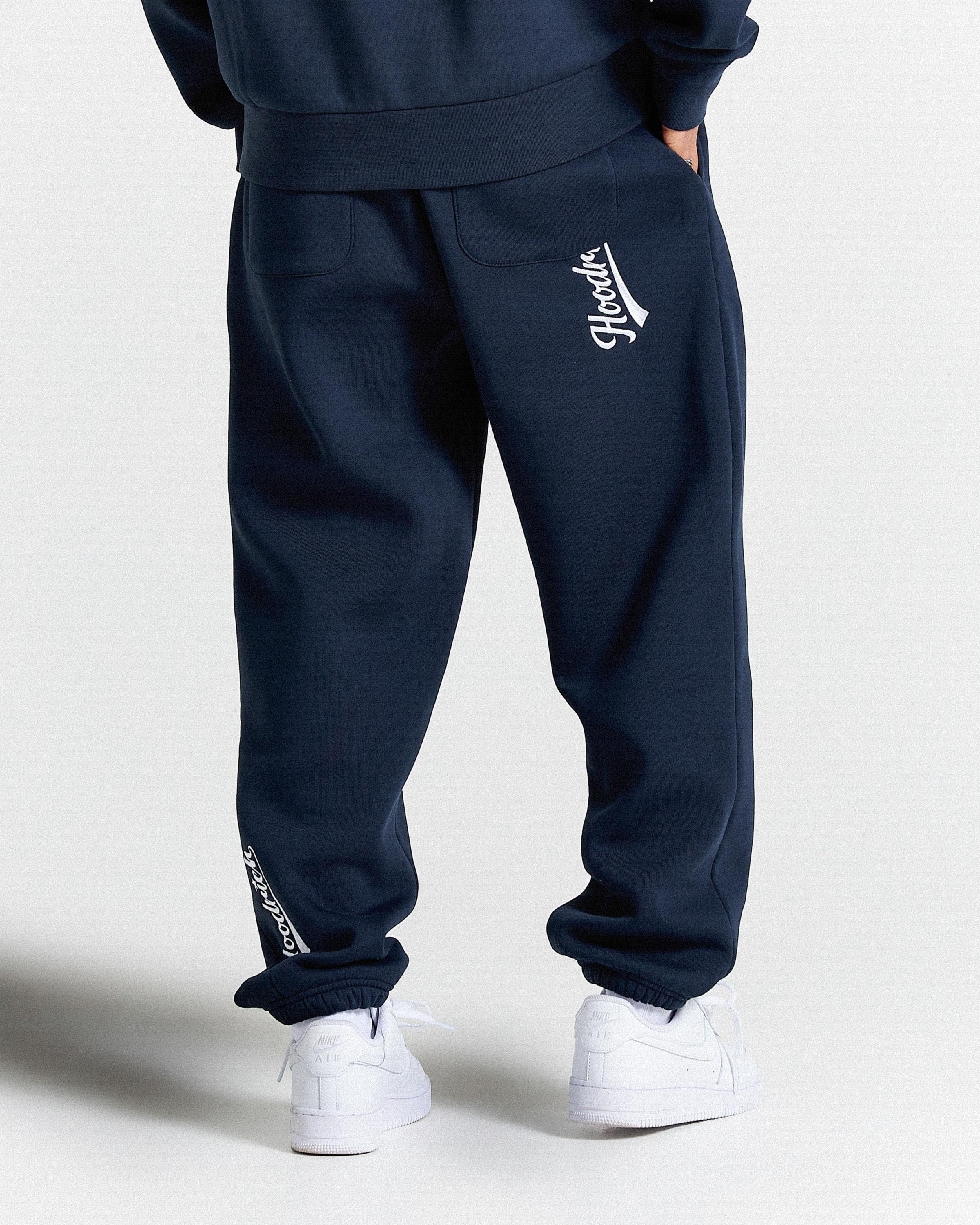 Multi Stade Oversized Joggers - Navy/White - Image 5