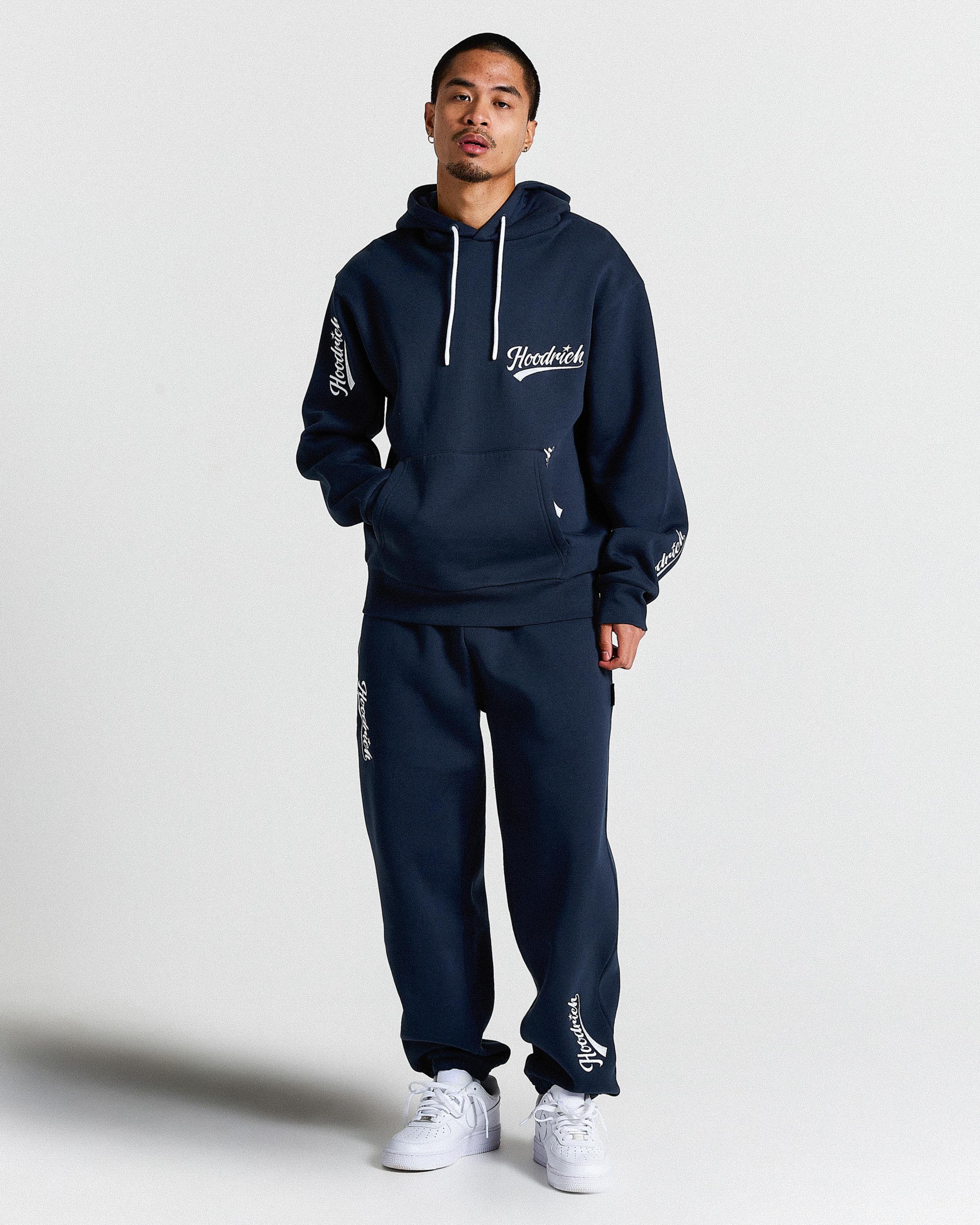 Multi Stade Oversized Hoodie - Navy/White - Image 5