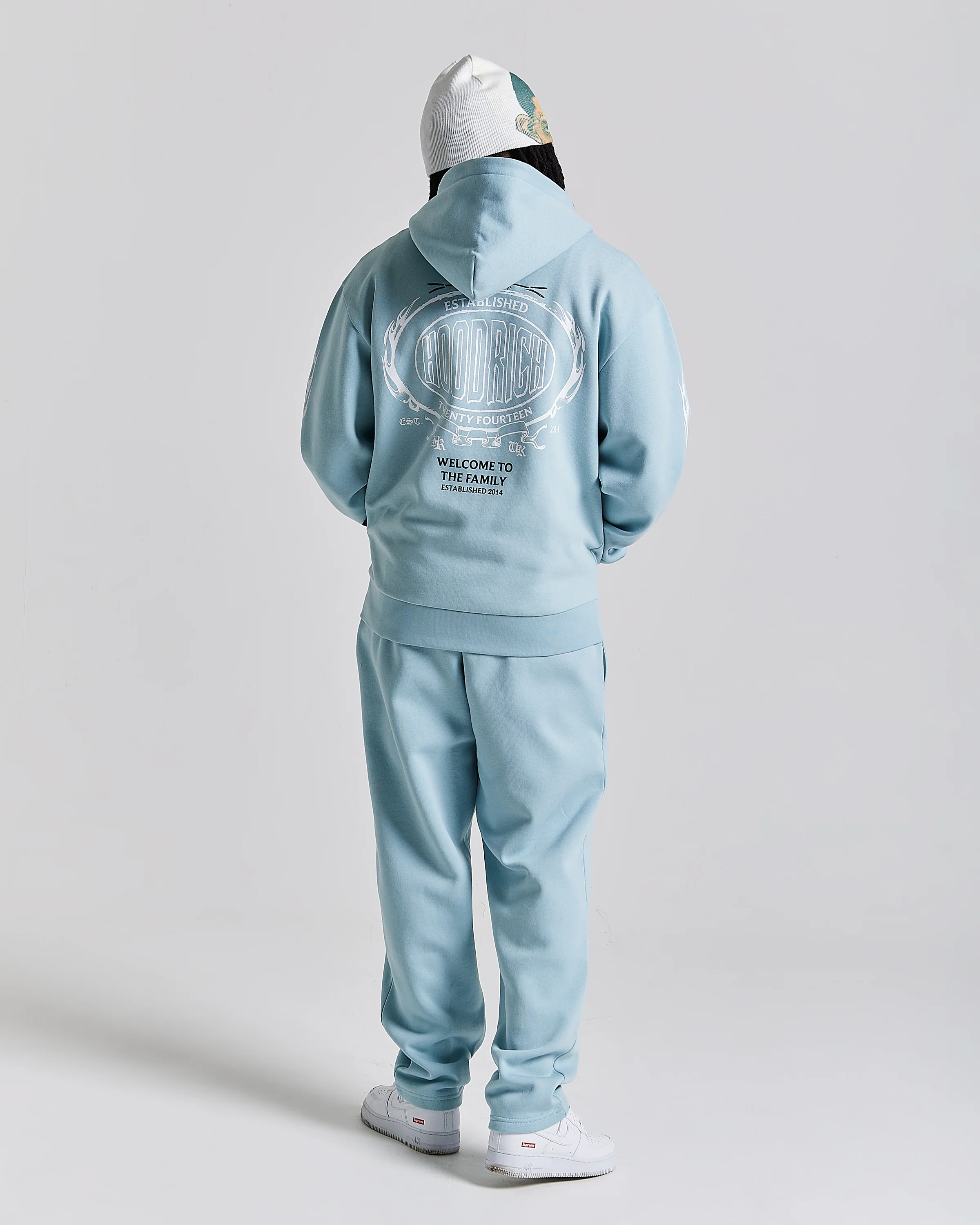 Noir Oversized Jogger - Blue/White - Image 5