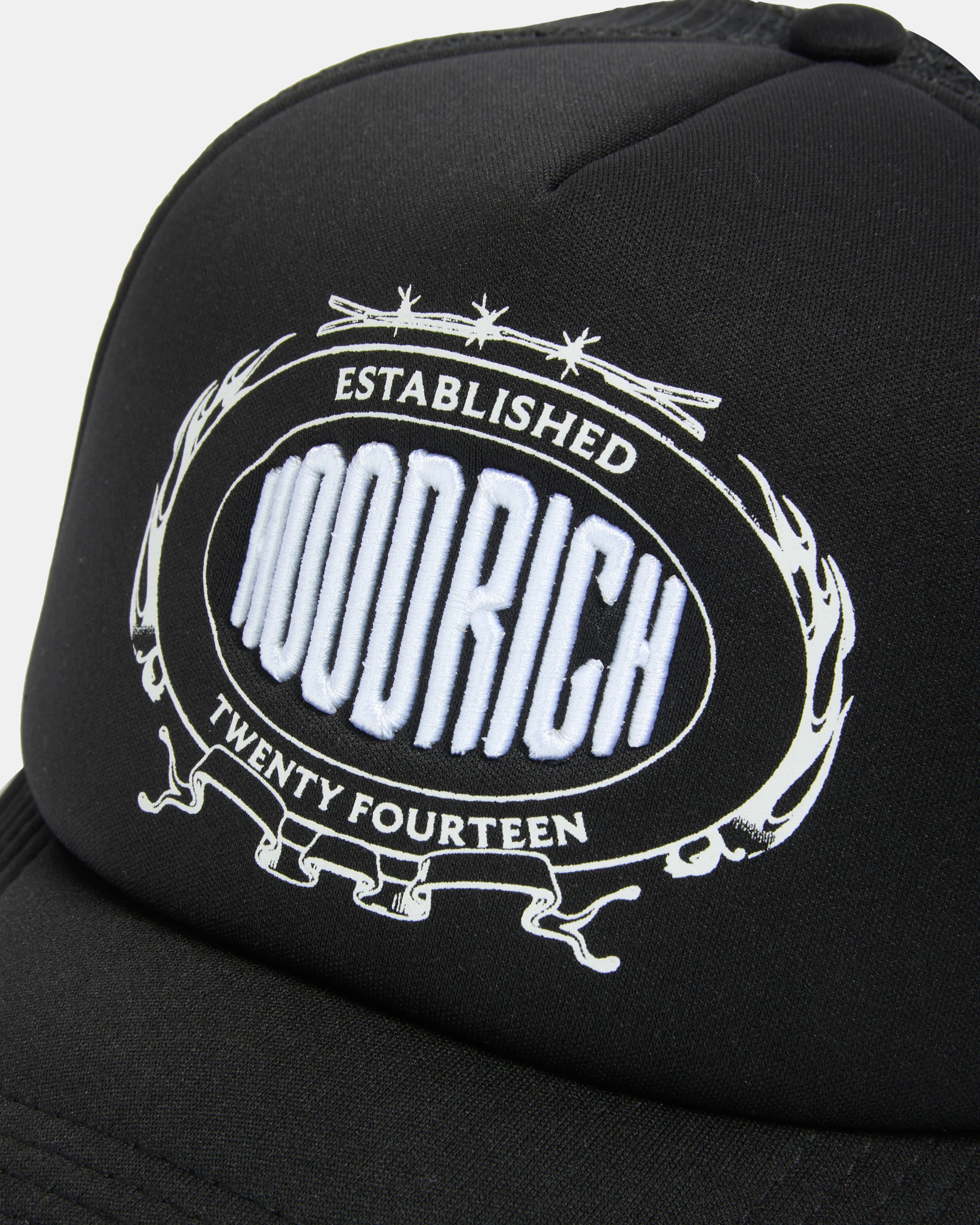 Noir Trucker Cap - Black/White - Image 2