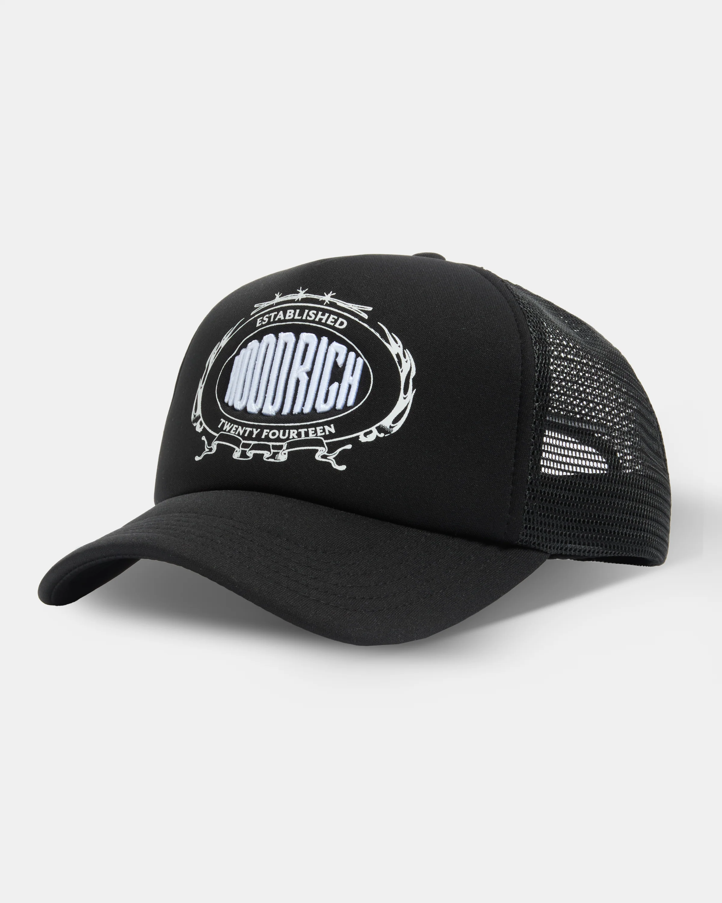 Noir Trucker Cap - Black/White - Image 4