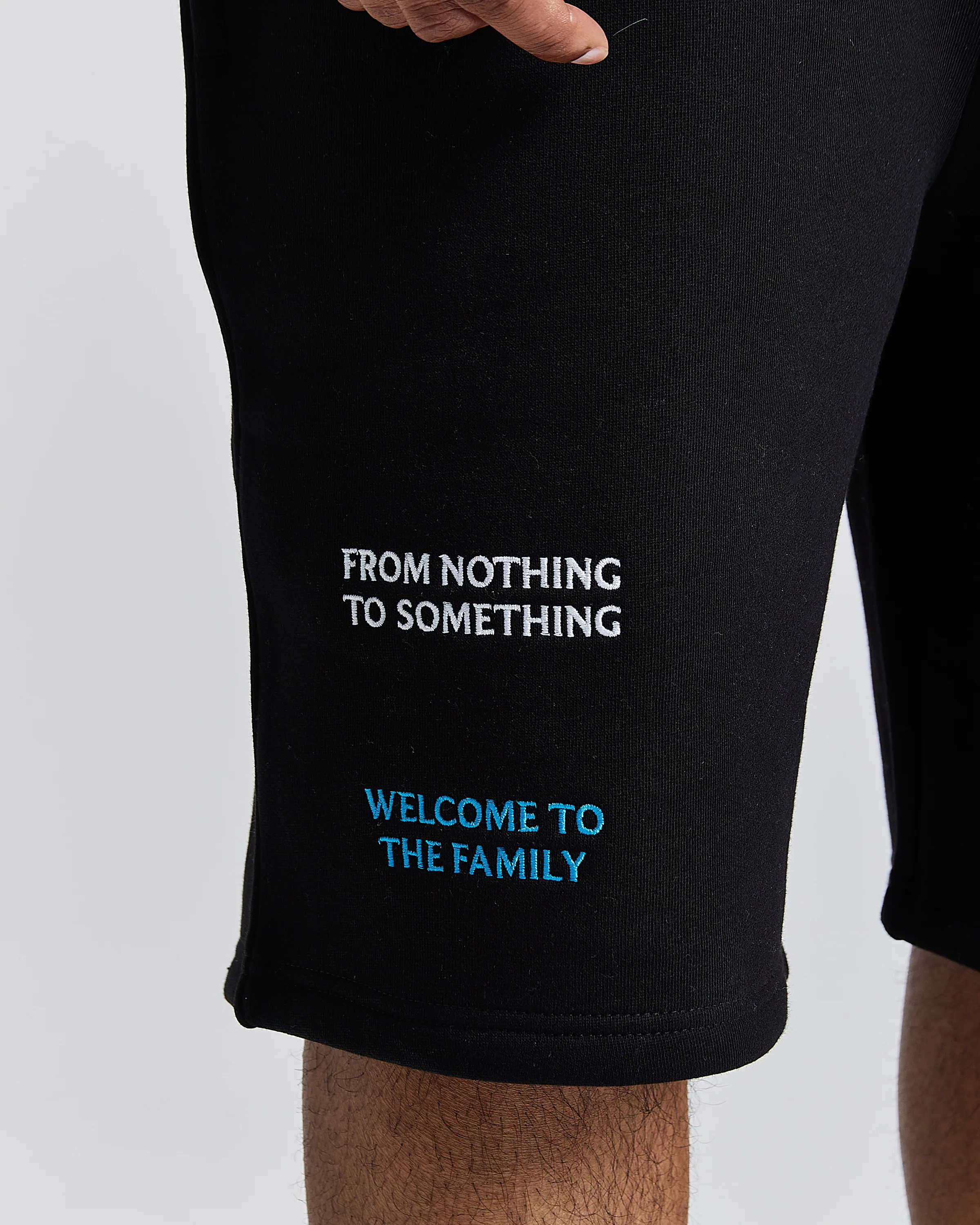 Noir Oversized Shorts - Black/Grey/Blue - Image 8