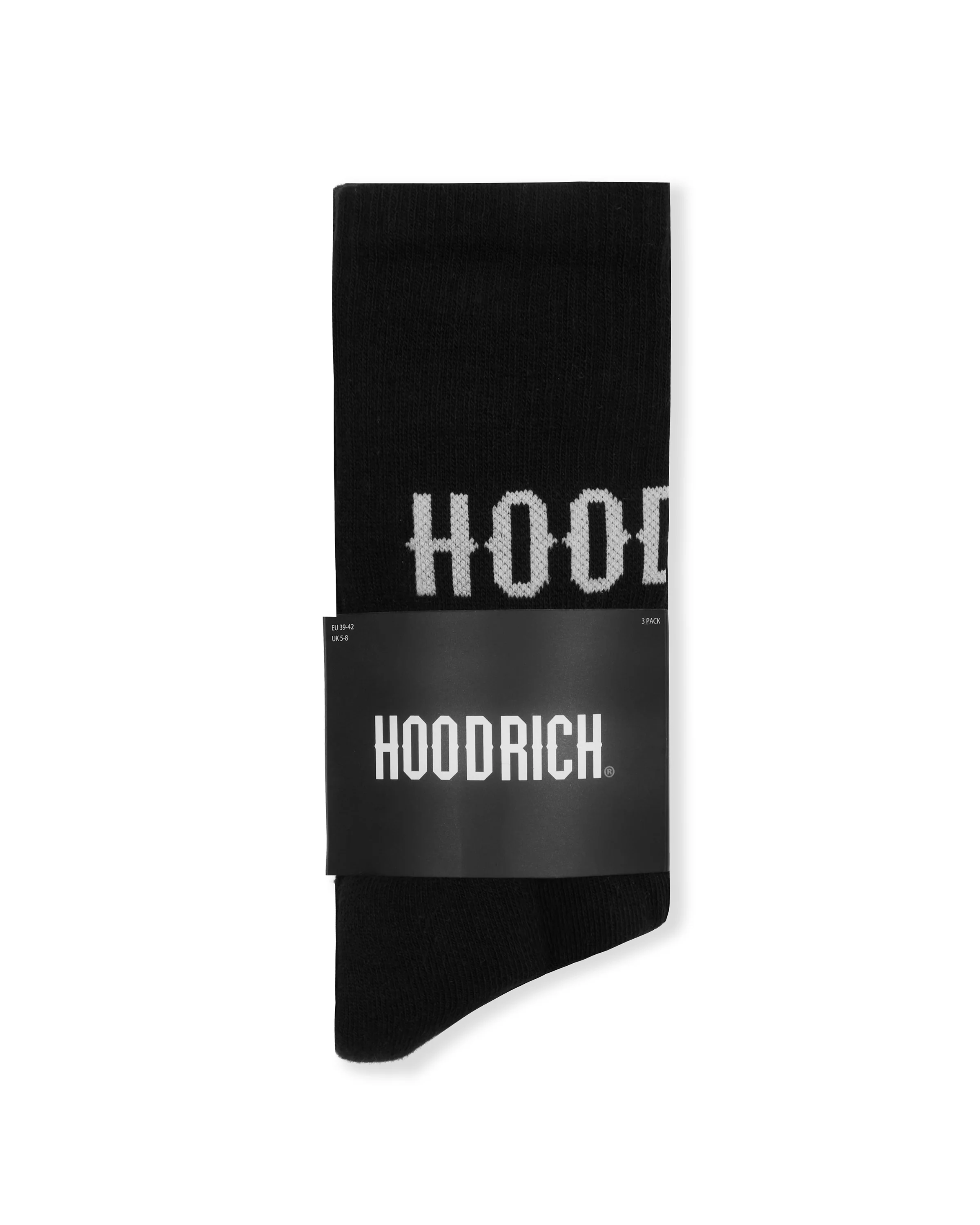 OG Core 3 Pack Crew Socks - Black/White - Image 5