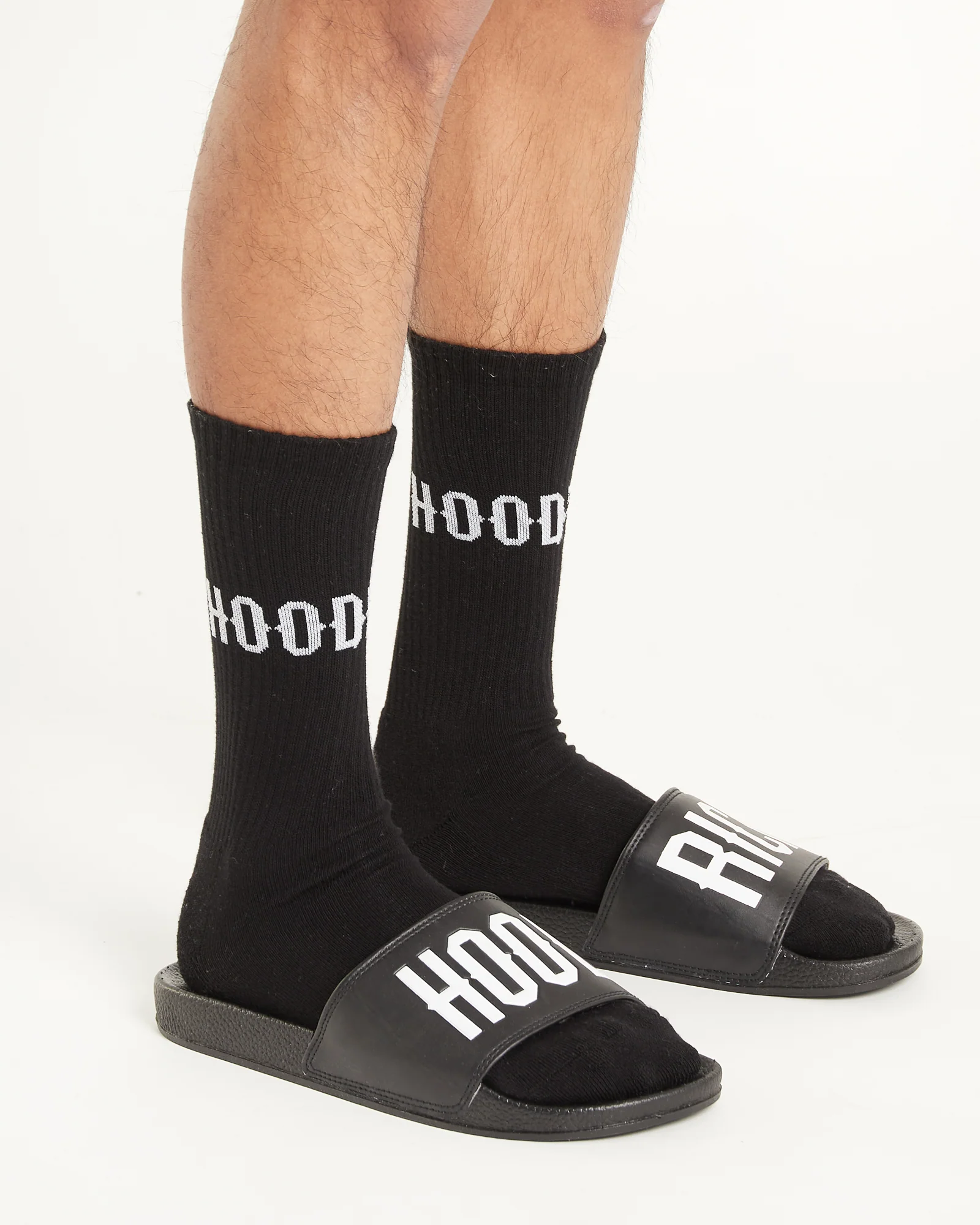 OG Core 3 Pack Crew Socks - Black/White - Image 6