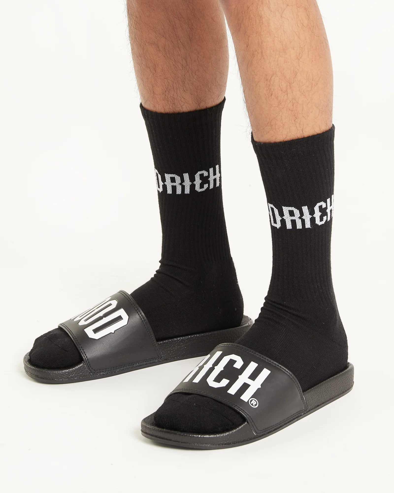 OG Core 3 Pack Crew Socks - Black/White - Image 7