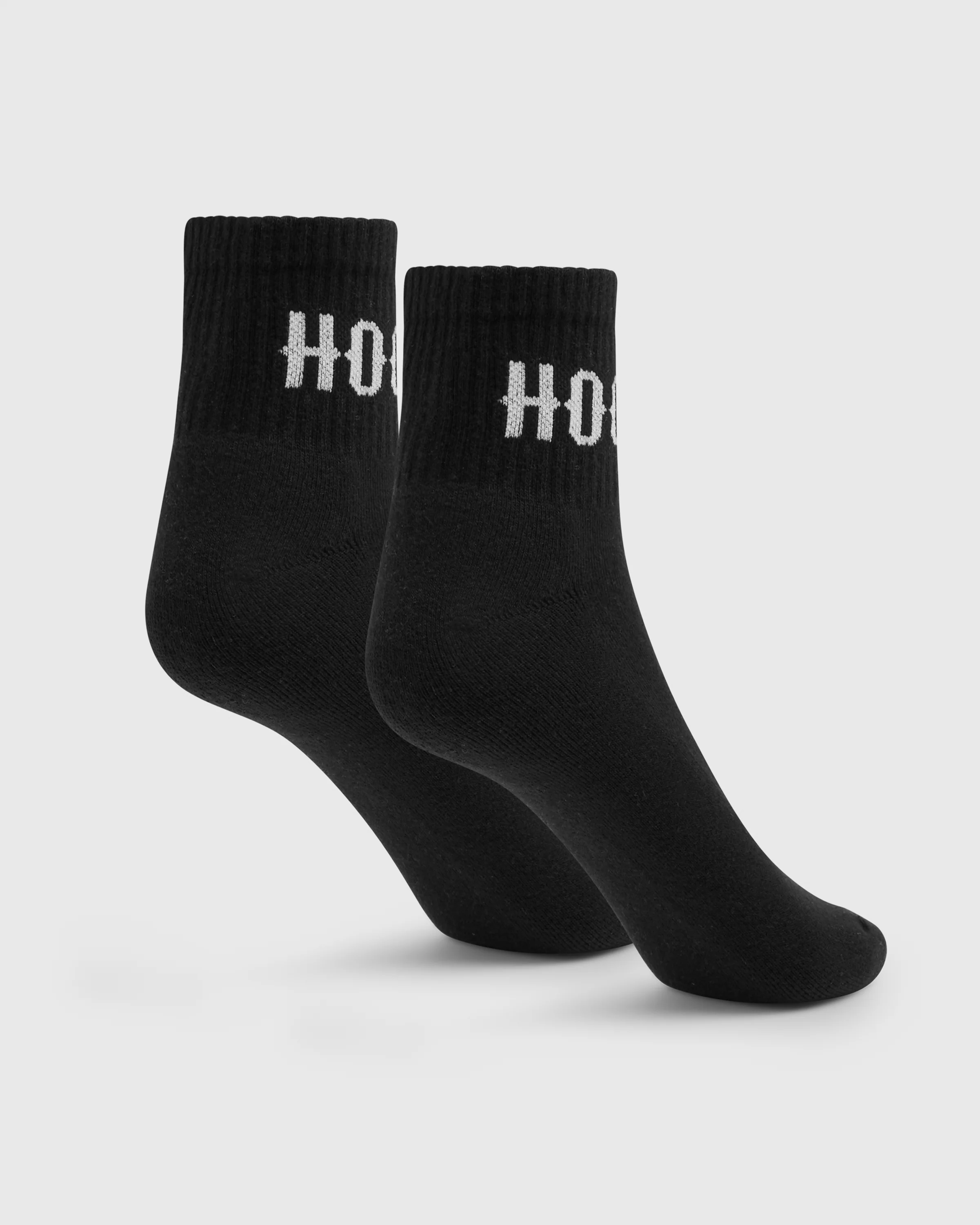 OG Core 3 Pack Quarter Socks - Black/White - Image 4