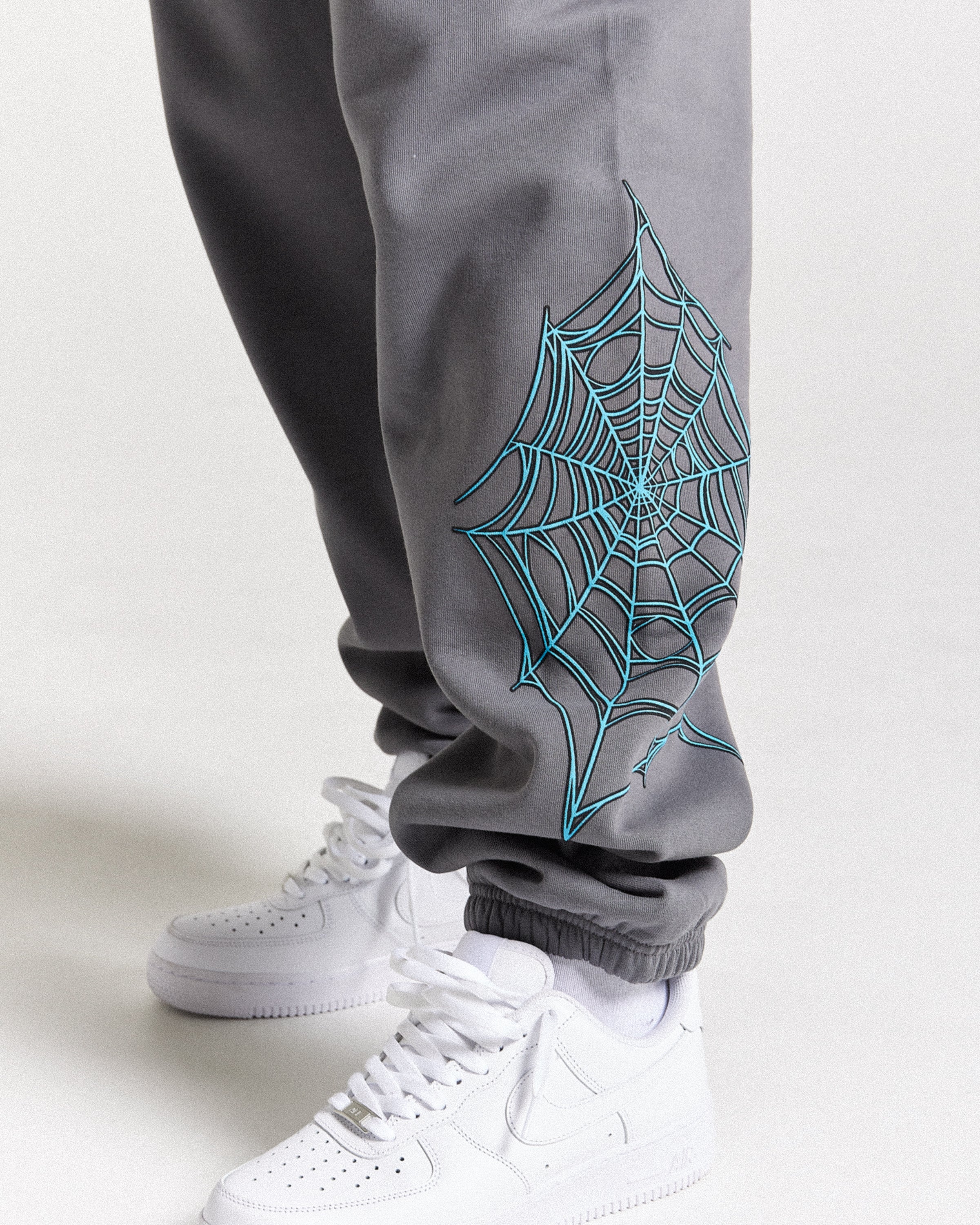 Cross Oversized Joggers - Grey/Blue - Image 4