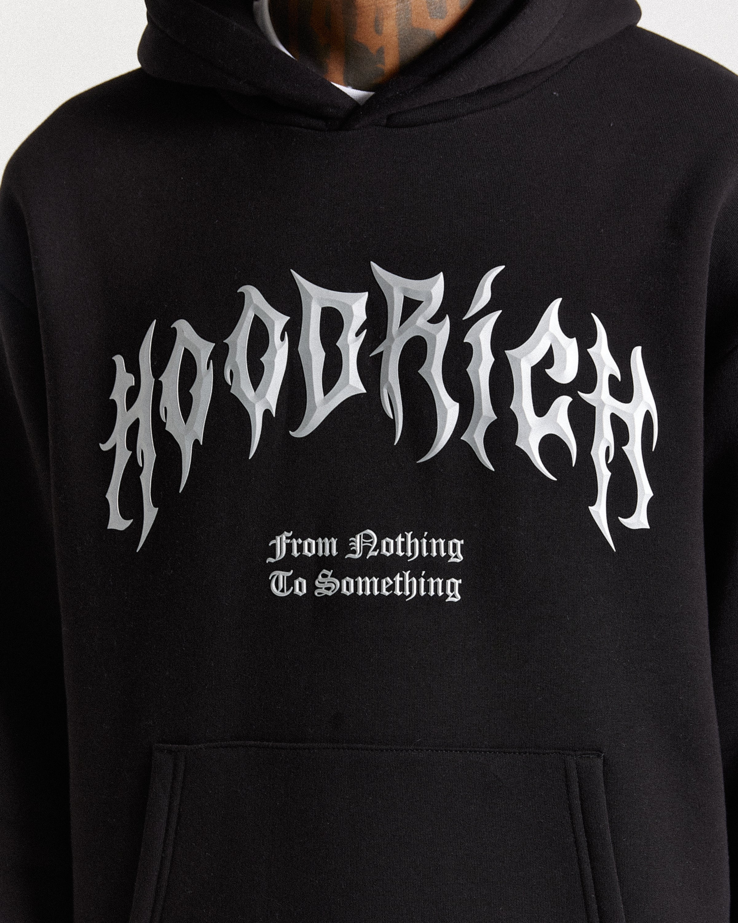 Midnight Oversized Hoodie - Black/Chromatic - Image 2