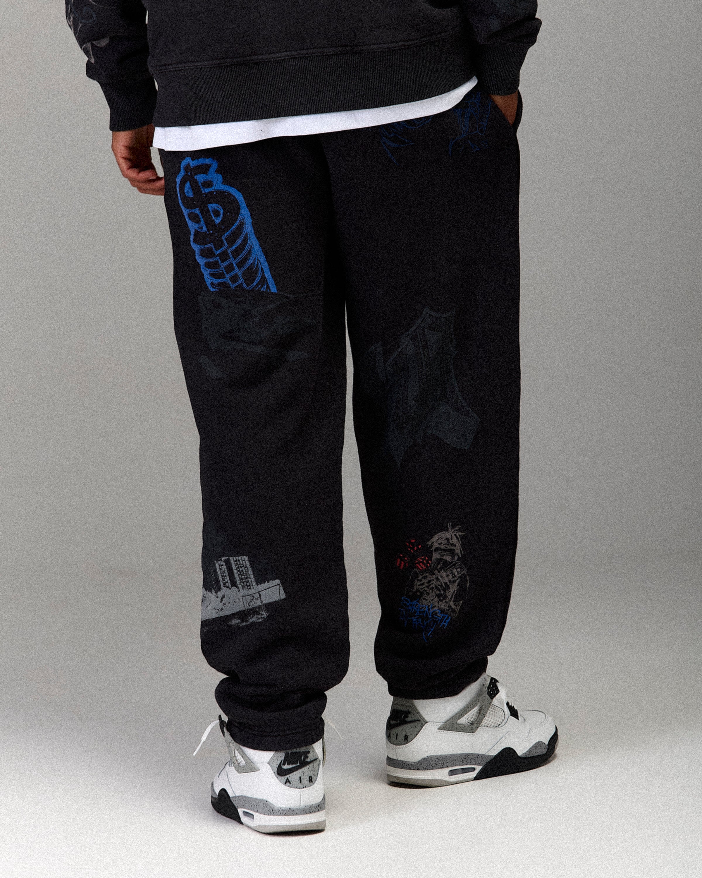 The Winner's Circle Oversized Jogger - Black Wash - Image 3