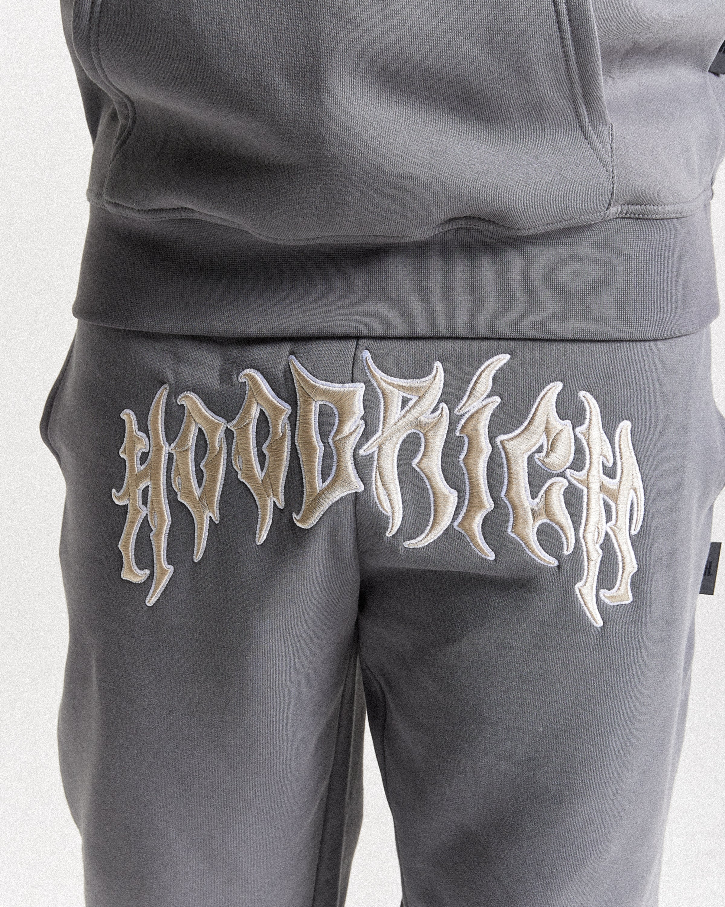 Spectral Oversized Joggers - Grey/Cream - Image 3