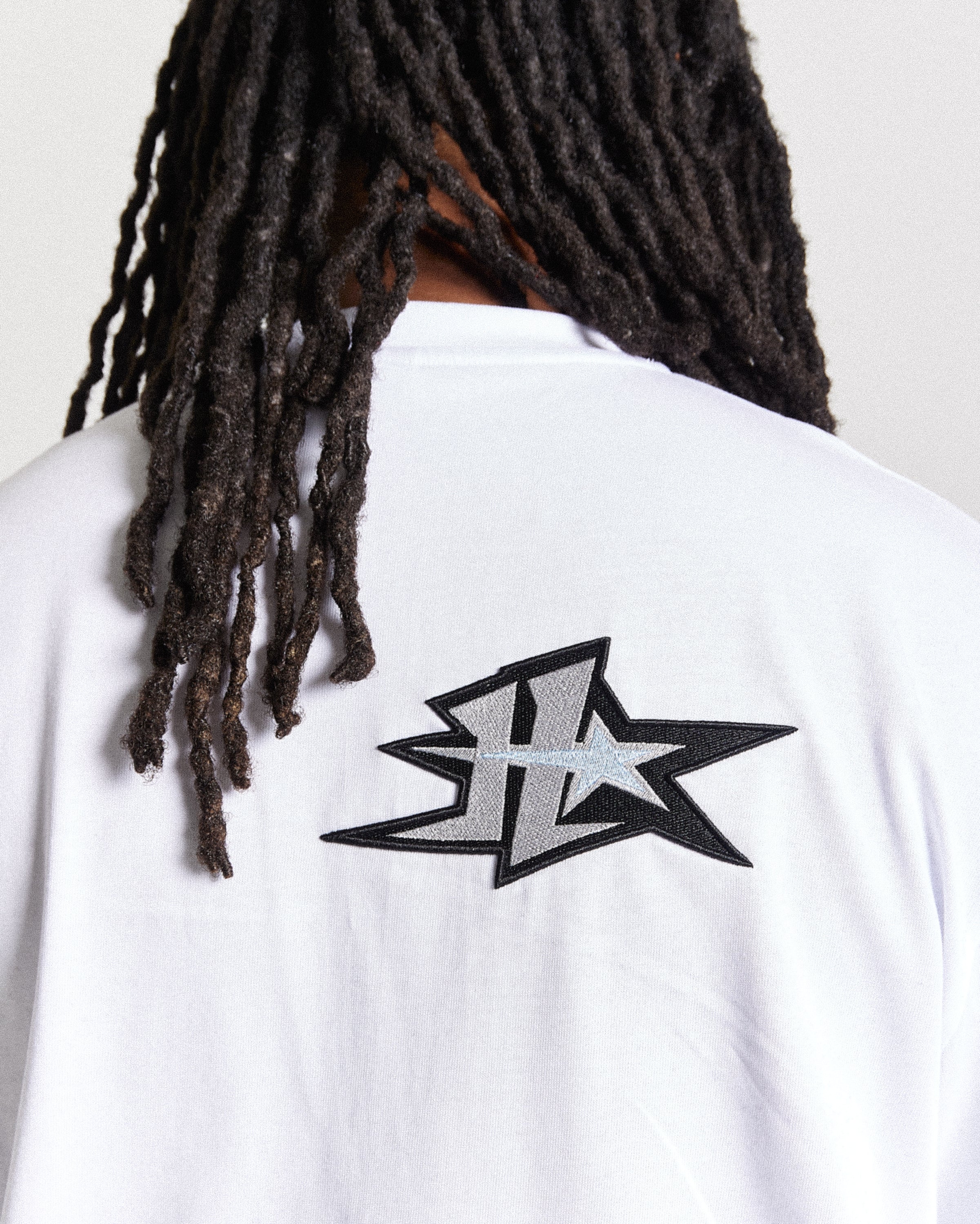 Triluxe Oversized T-Shirt - White/Black - Image 6