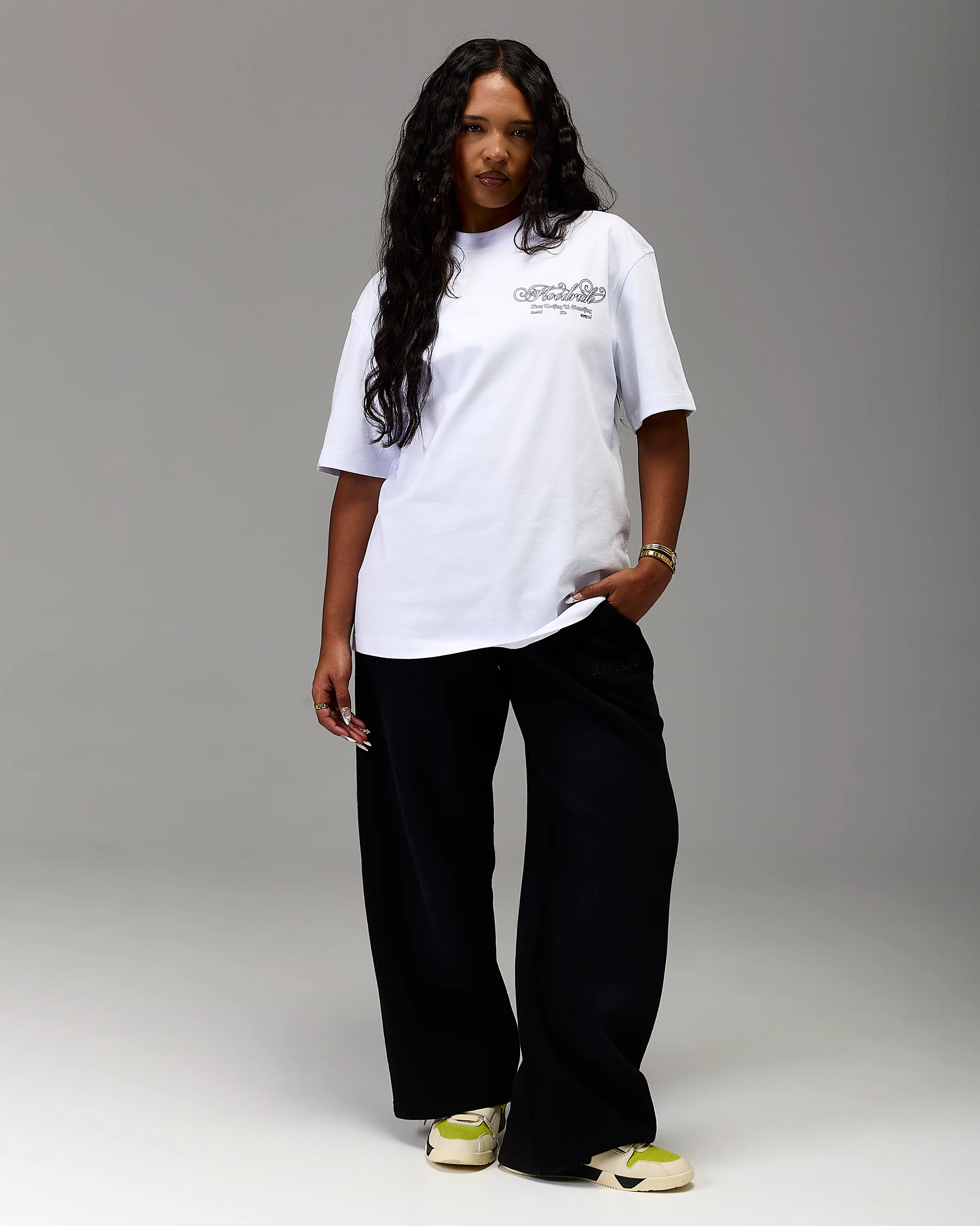 The Winner's Circle Oversized T-Shirt - White/Blue - Image 7