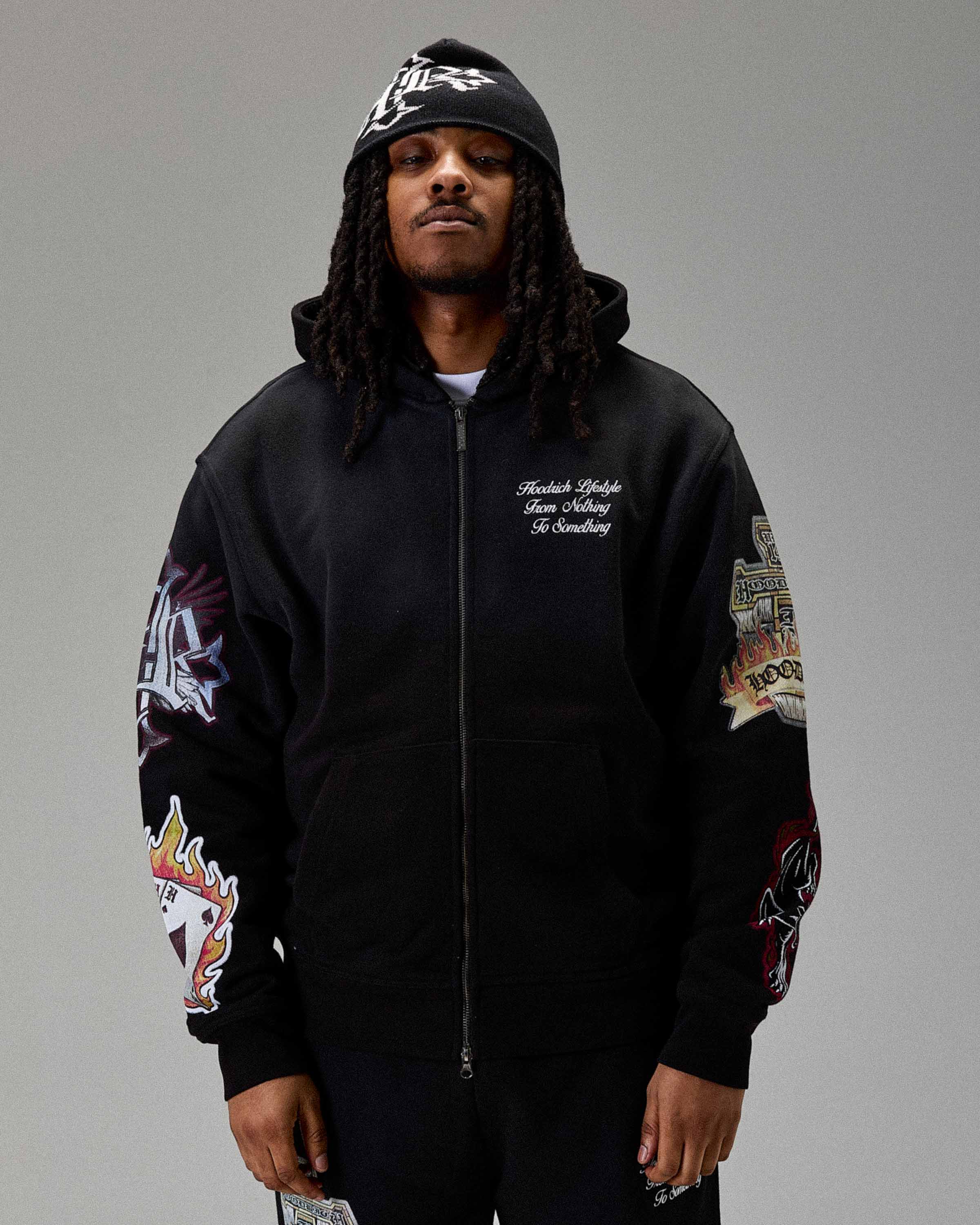 The Winner's Circle Phase Oversized Zip Hoodie - Black - Image 10