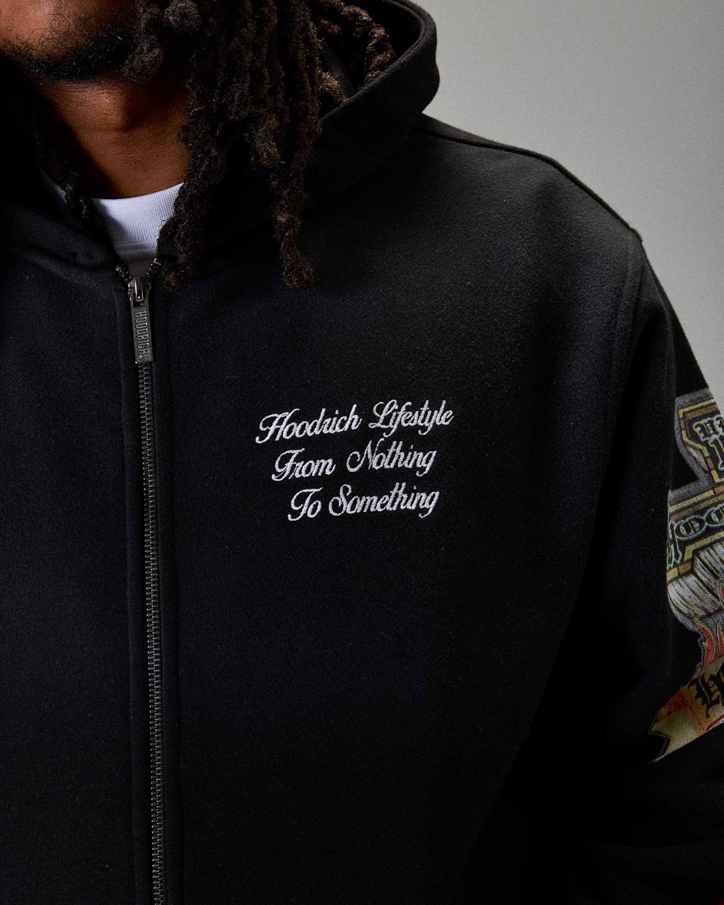 The Winner's Circle Phase Oversized Zip Hoodie - Black - Image 14