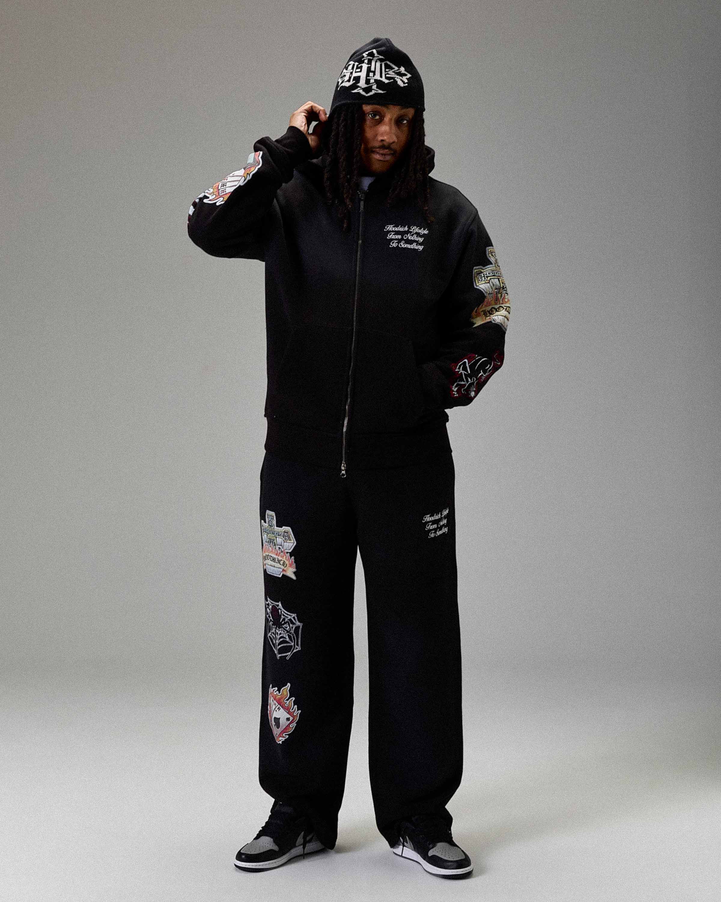 The Winner's Circle Phase Oversized Zip Hoodie - Black - Image 2