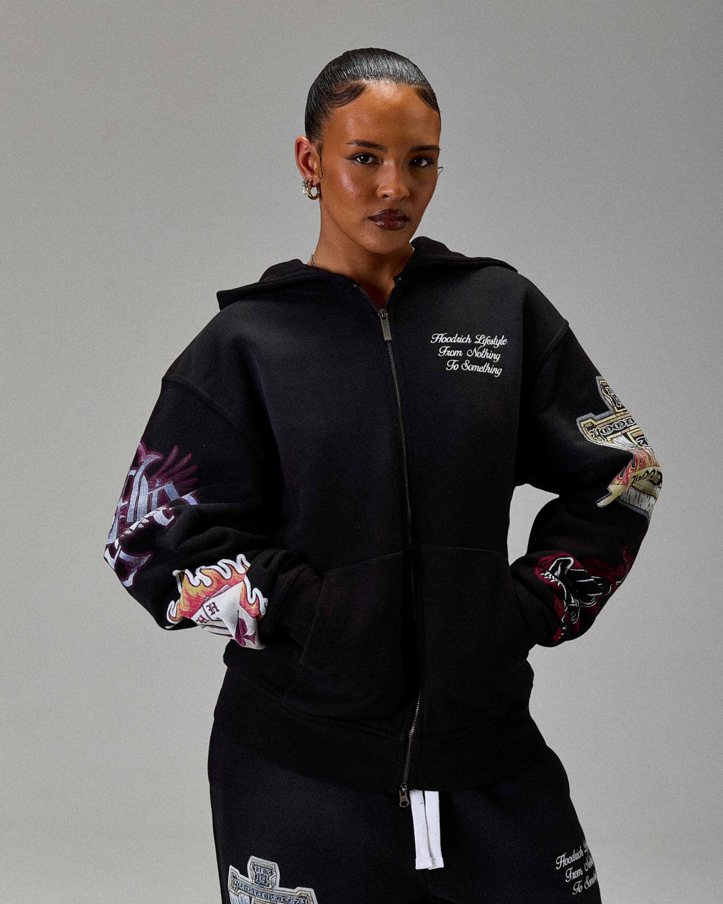 The Winner's Circle Phase Oversized Zip Hoodie - Black - Image 28