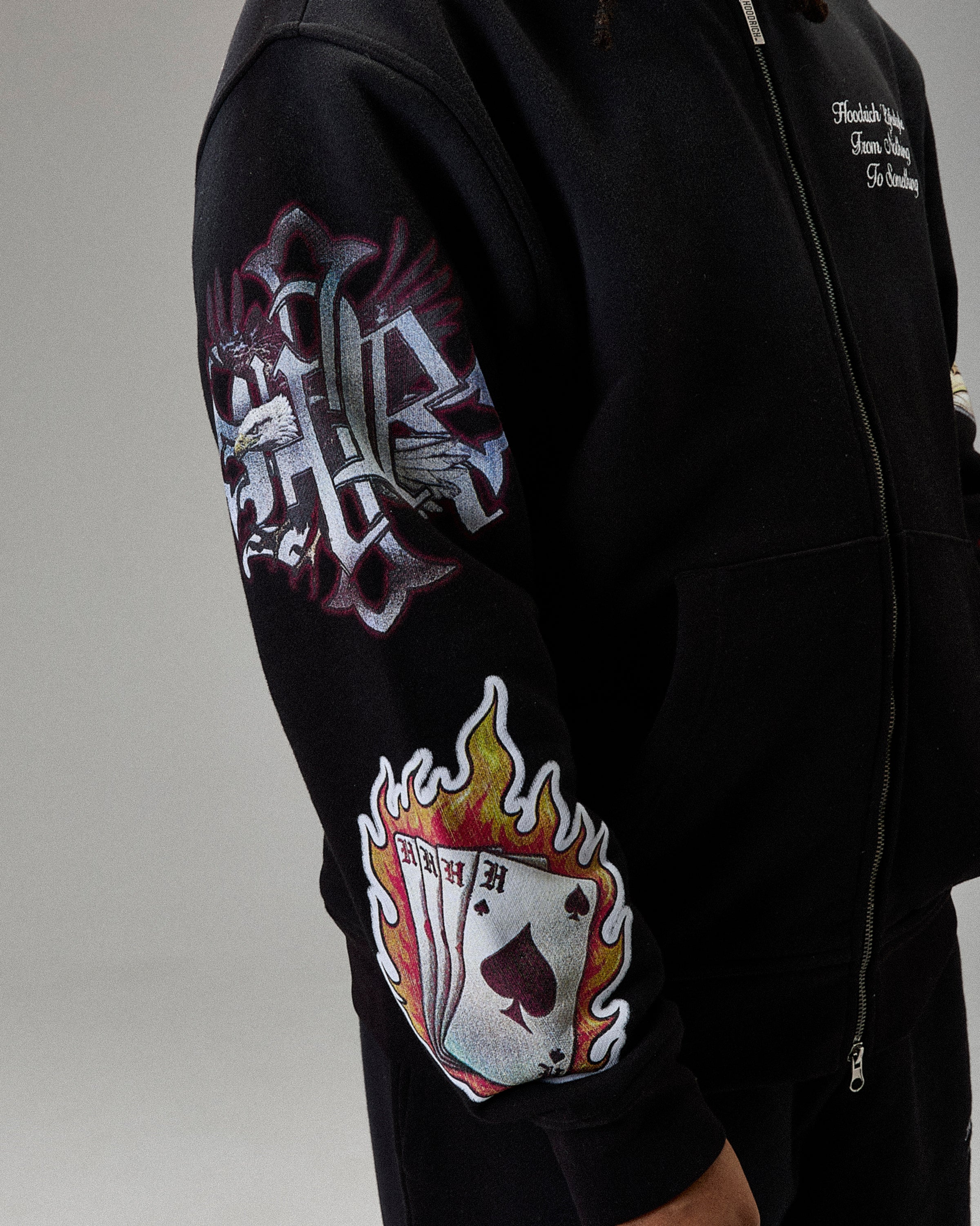 The Winner's Circle Phase Oversized Zip Hoodie - Black - Image 4