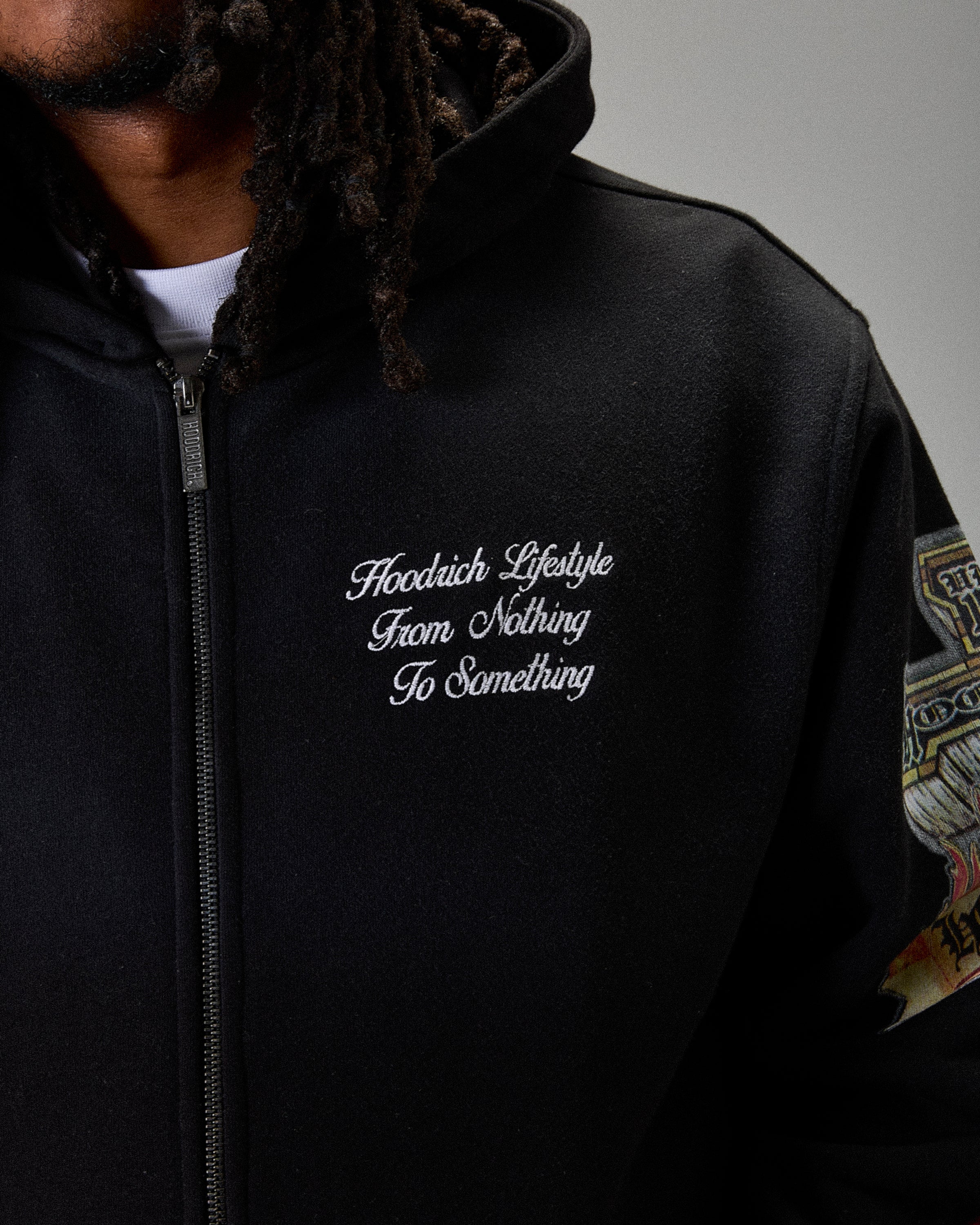 The Winner's Circle Phase Oversized Zip Hoodie - Black - Image 5