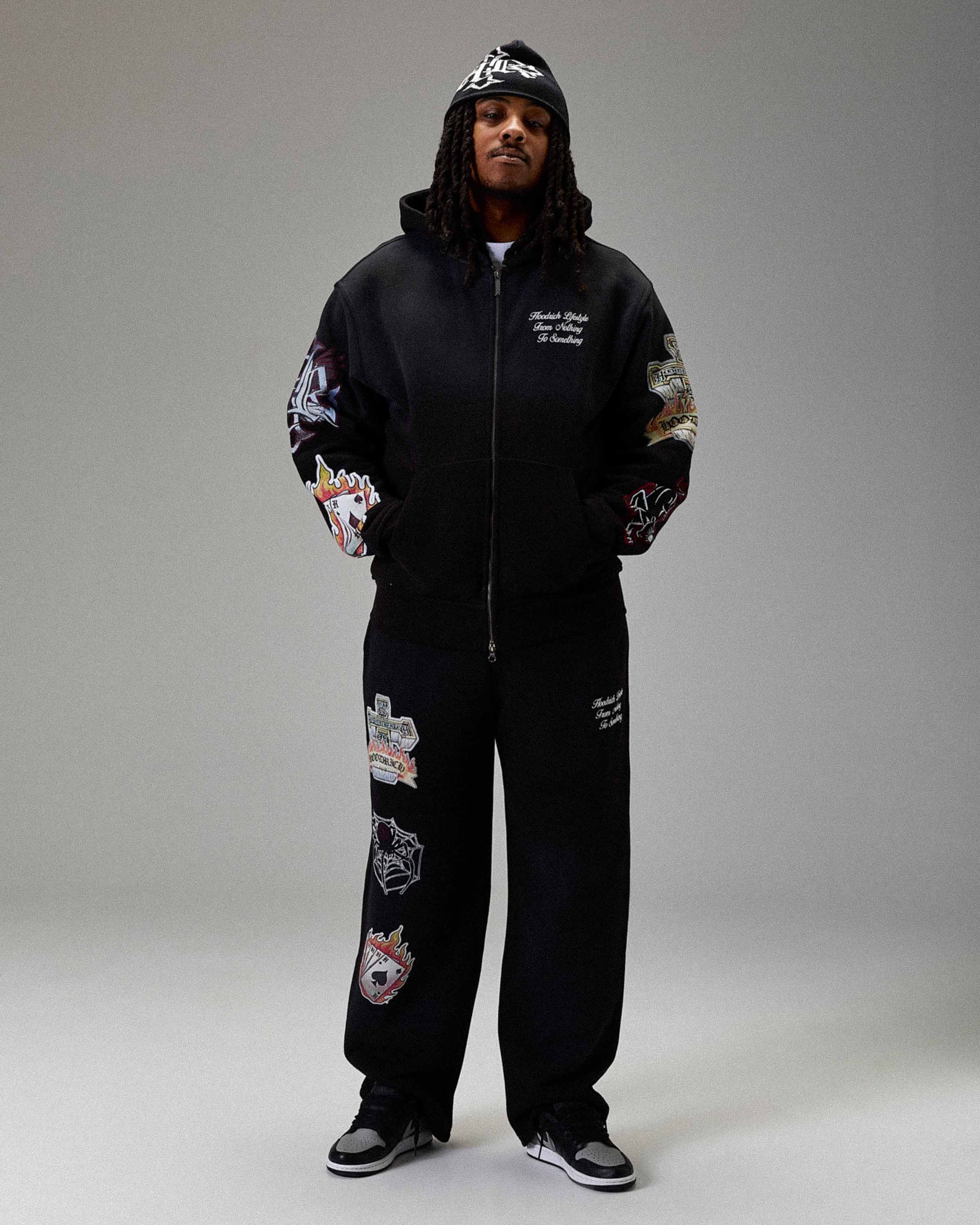 The Winner's Circle Phase Oversized Zip Hoodie - Black - Image 6