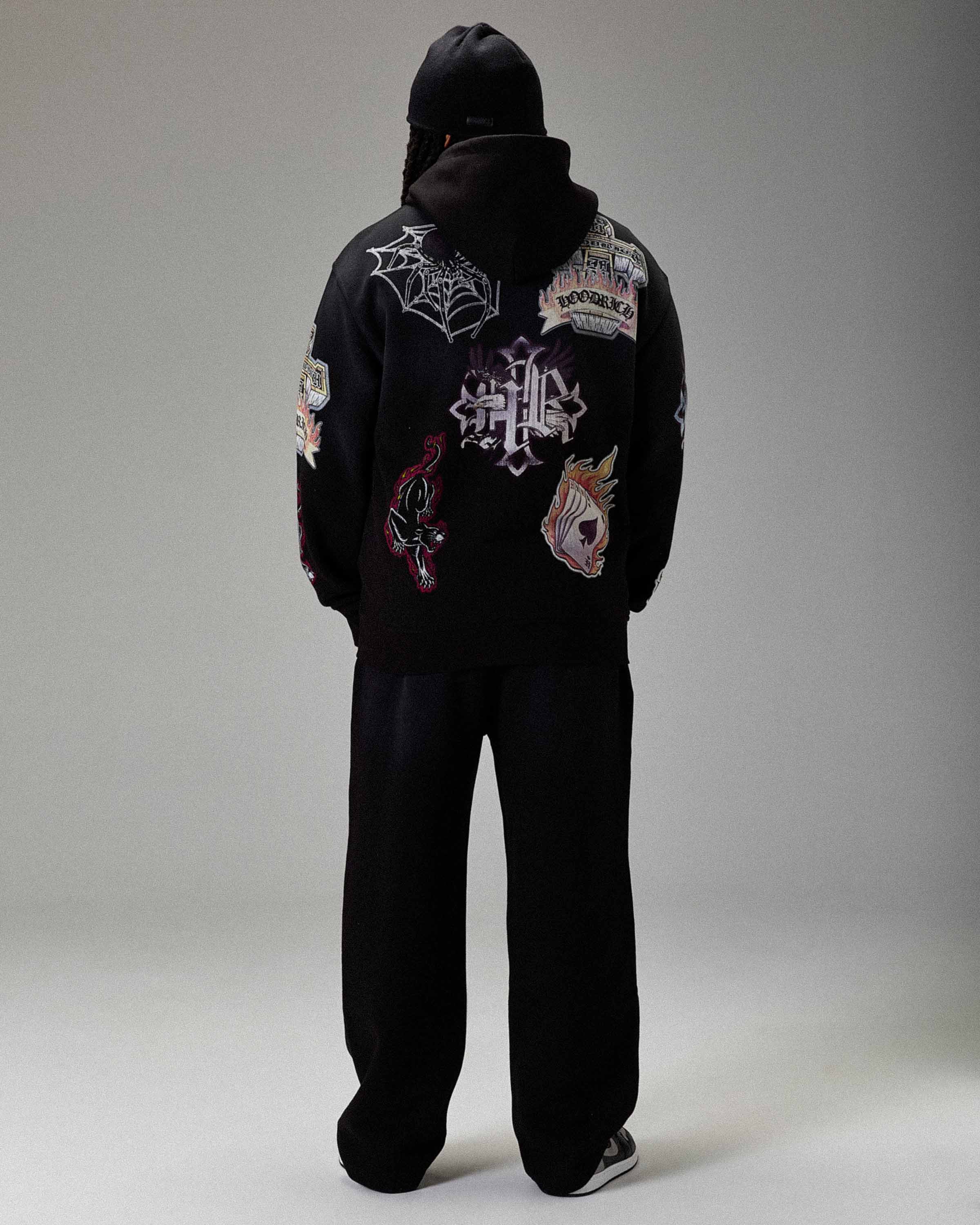 The Winner's Circle Phase Oversized Zip Hoodie - Black - Image 9