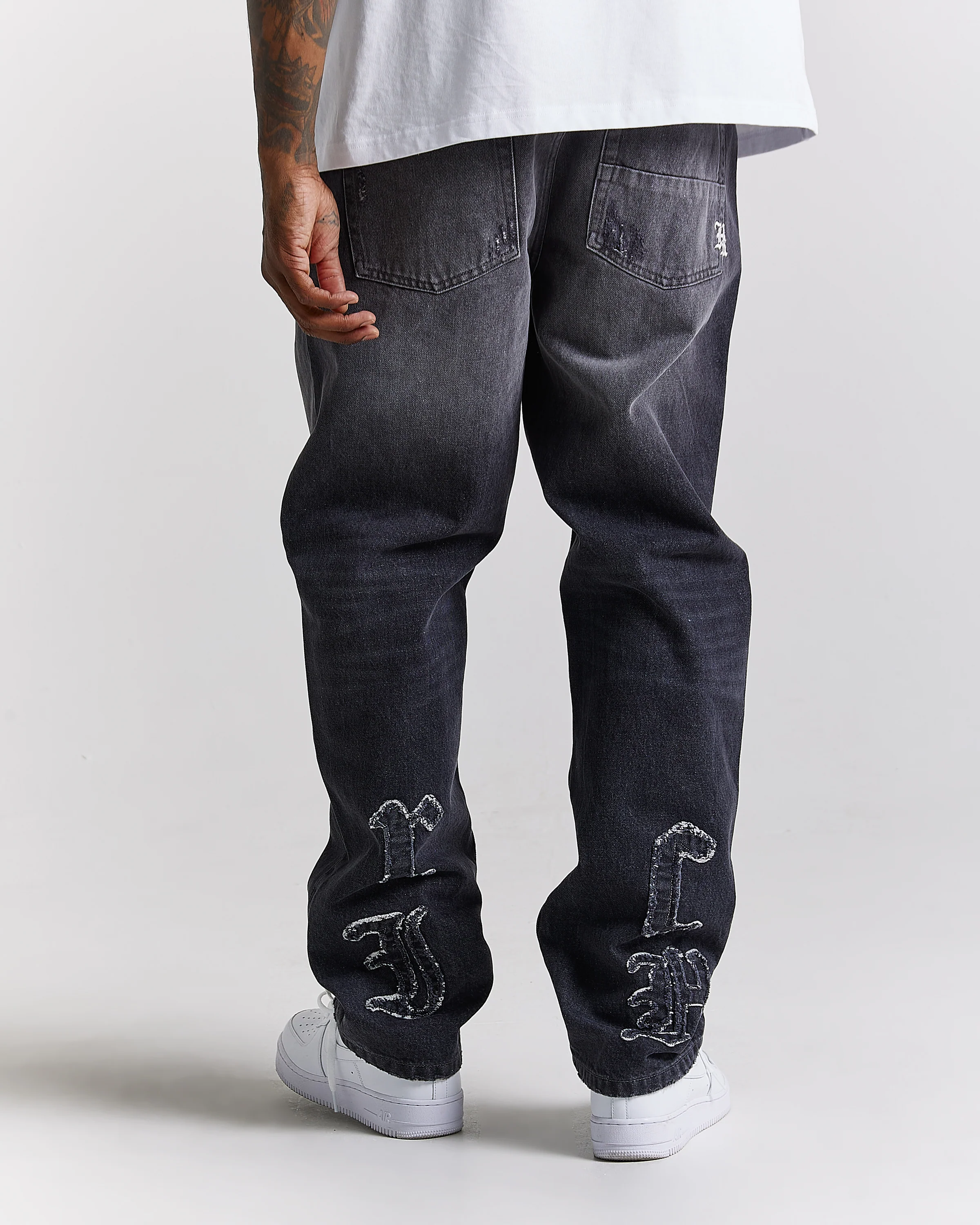 Rebellion Denim Jeans - Grey Wash - Image 6