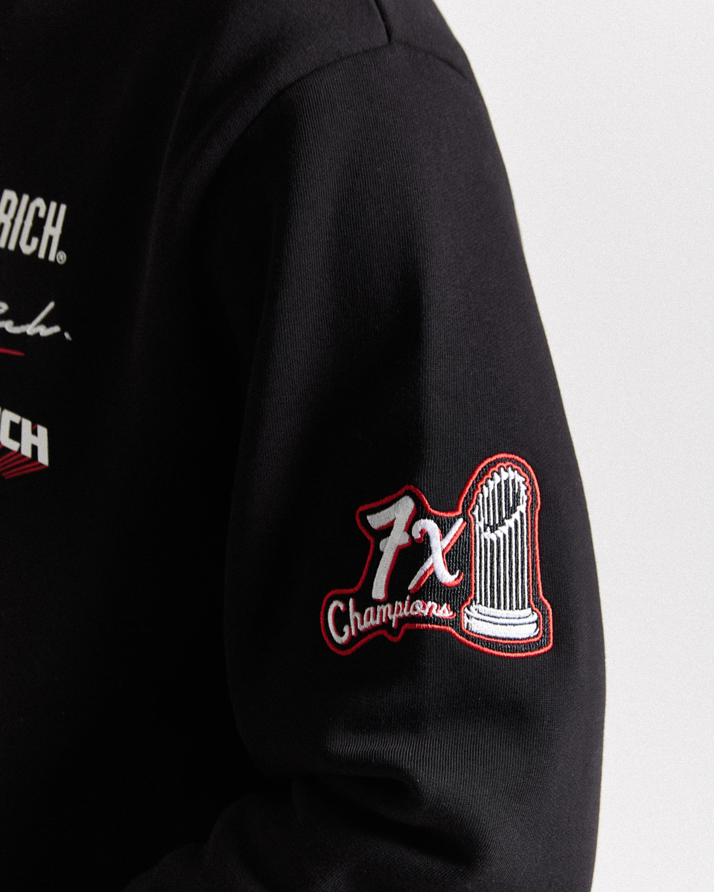 Stadium Hoodie - Black/White/Red - Image 5