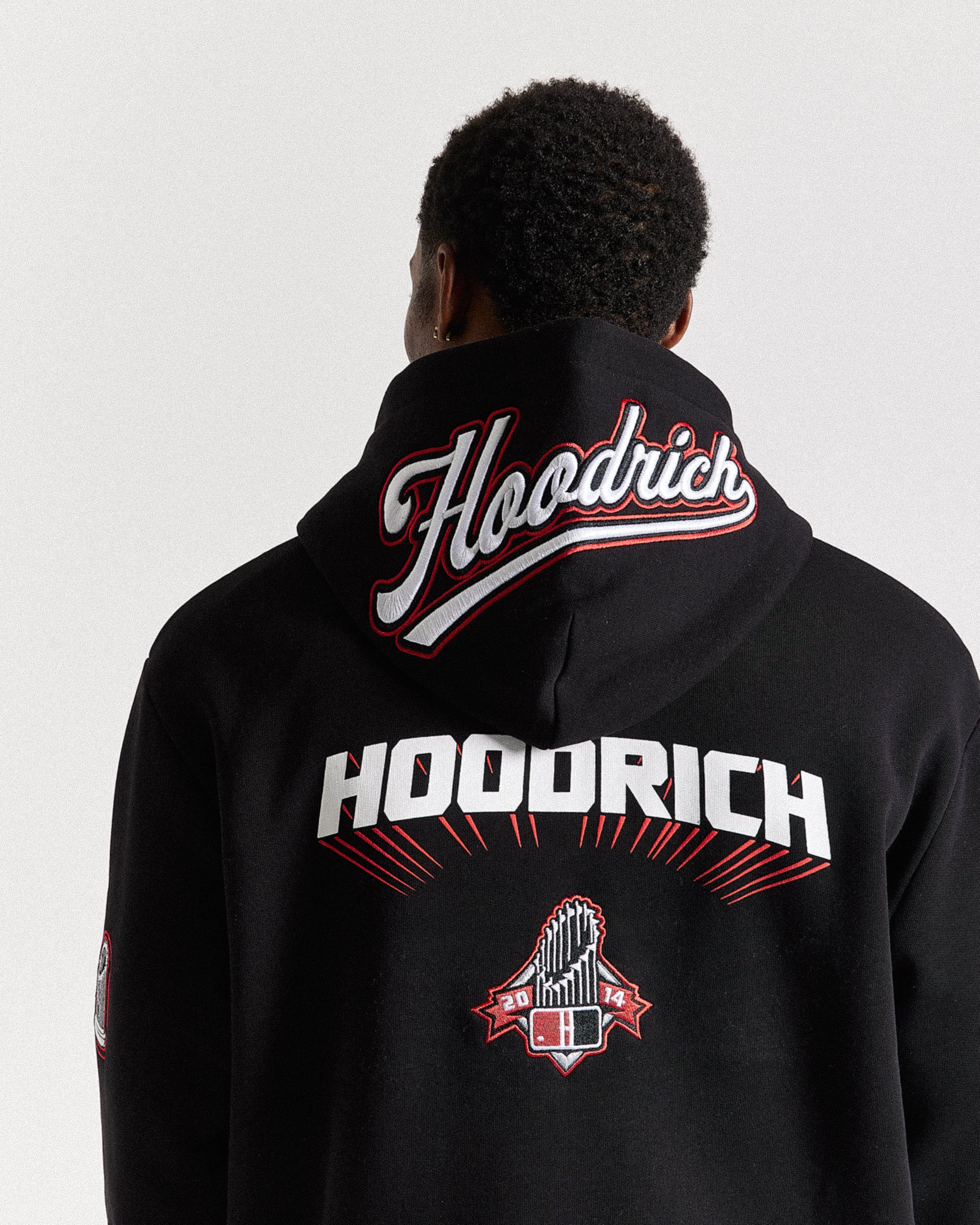 Stadium Hoodie - Black/White/Red - Image 7