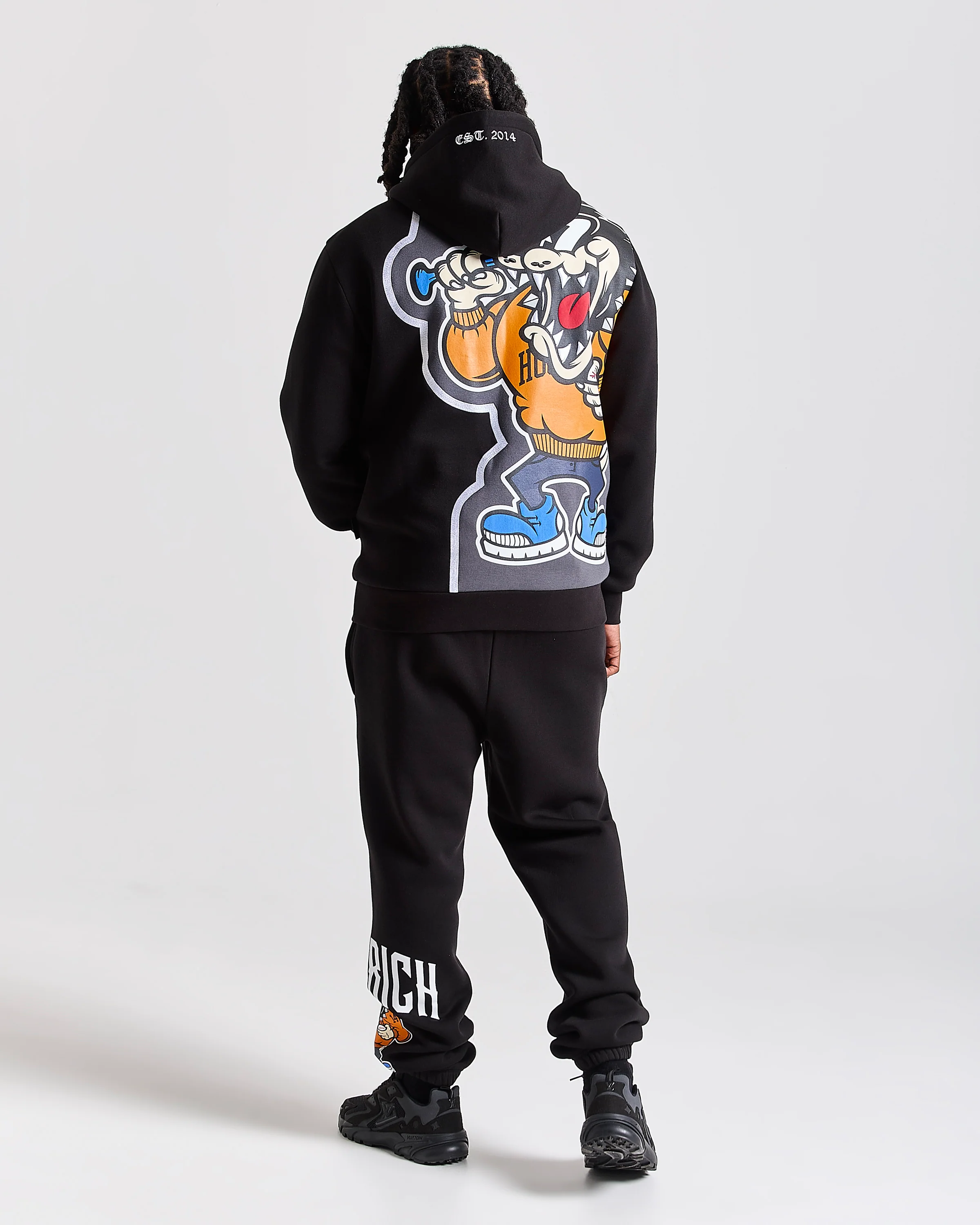 Menace Hoodie - Black/Blue/Orange - Image 5