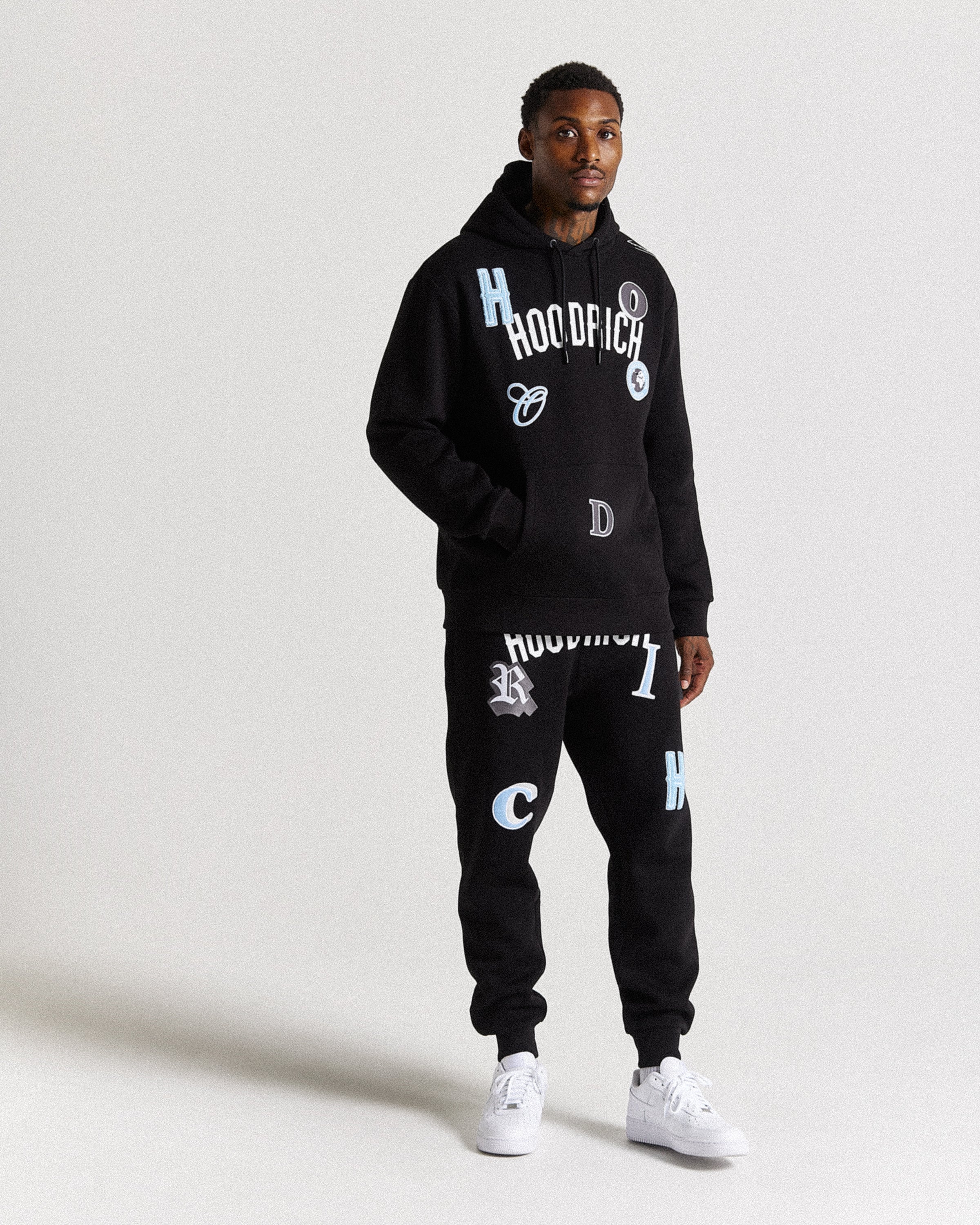 Pacific Hoodie - Black/White/Grey/Blue - Image 6