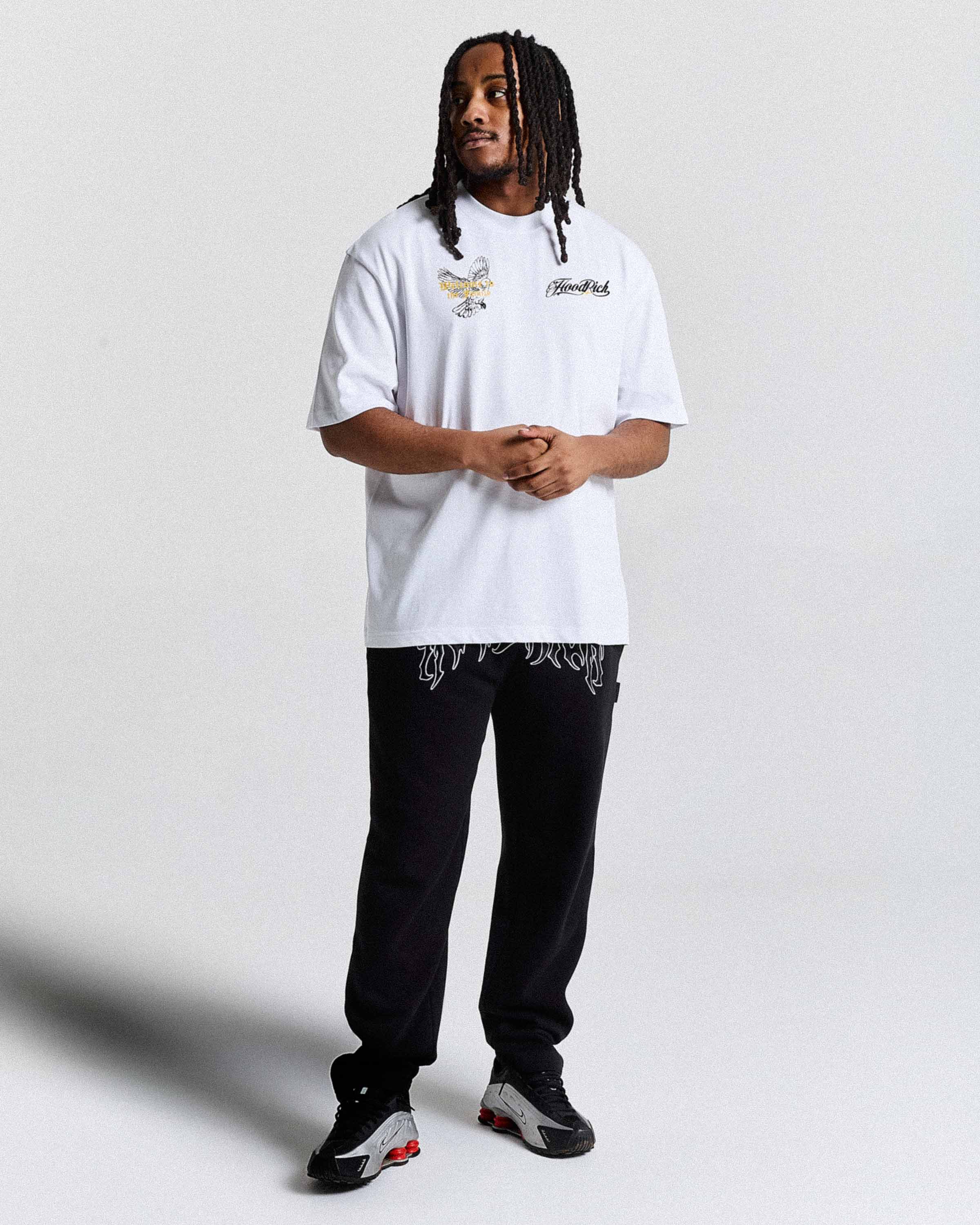 Relic Oversized T-Shirt - White/Black/Yellow - Image 2
